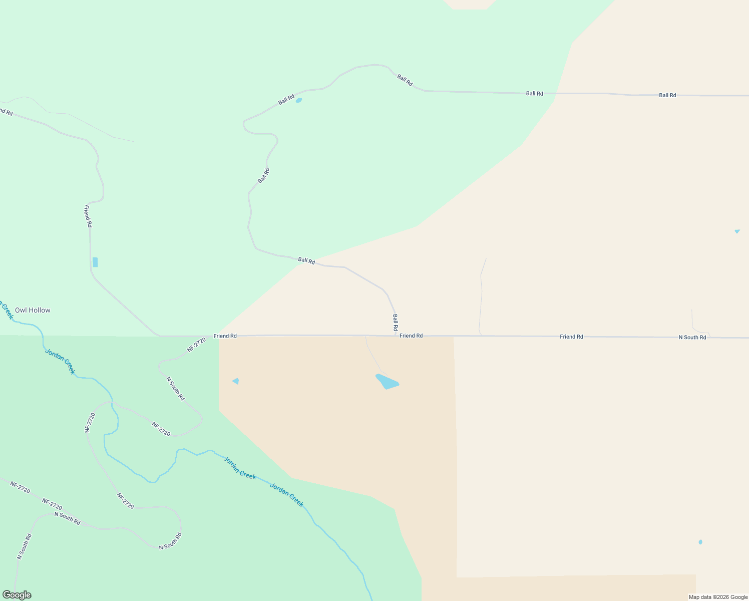 map of restaurants, bars, coffee shops, grocery stores, and more near 78809 Friend Road in Dufur