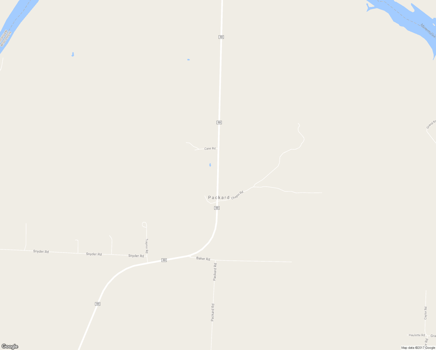 map of restaurants, bars, coffee shops, grocery stores, and more near County Highway RR in Wausaukee