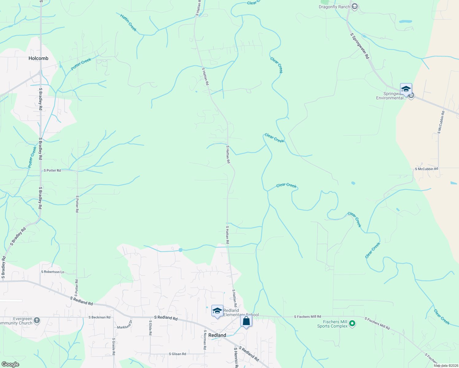 map of restaurants, bars, coffee shops, grocery stores, and more near 17135 South Hattan Road in Oregon City