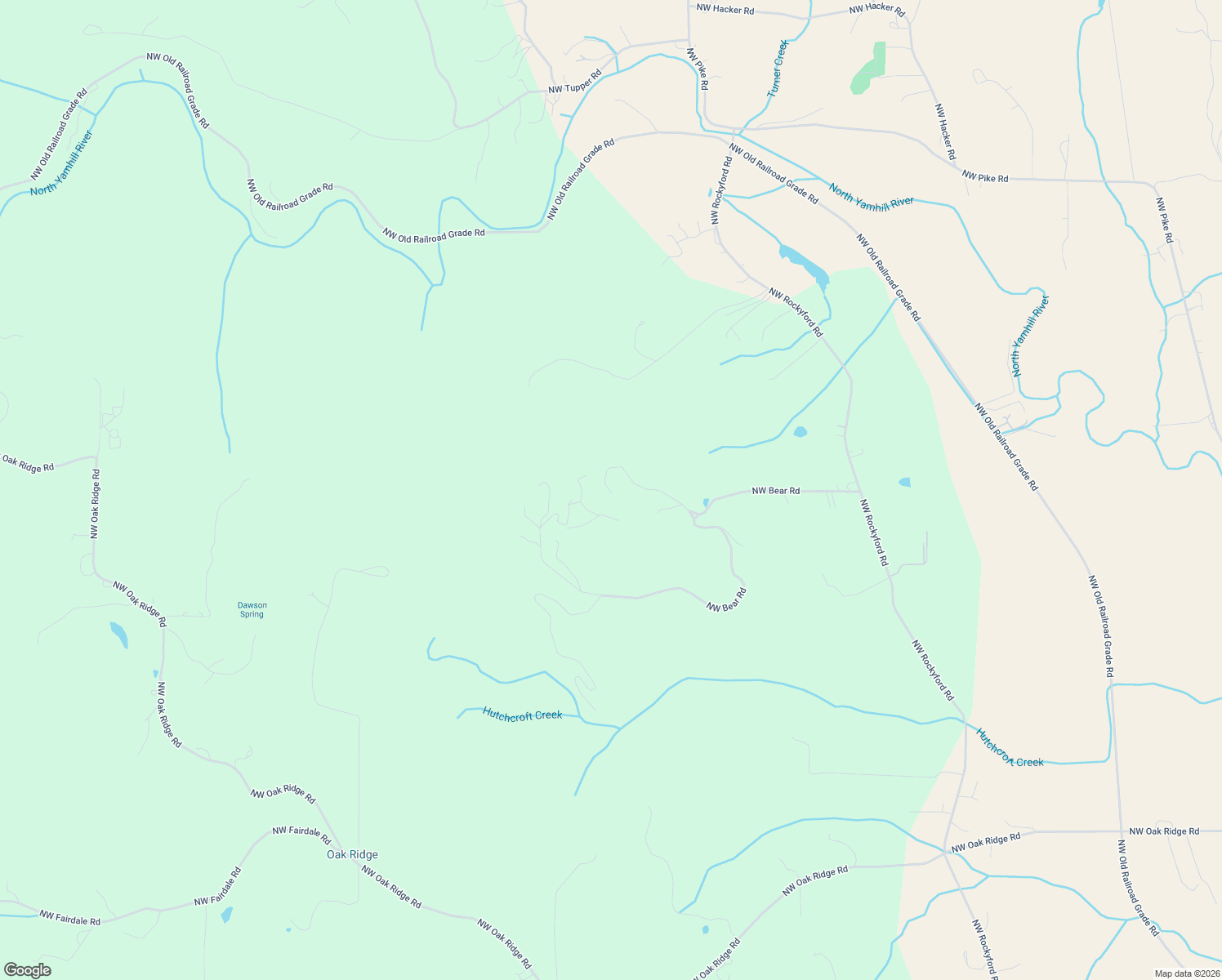 map of restaurants, bars, coffee shops, grocery stores, and more near 14250 Northwest Bear Road in Yamhill