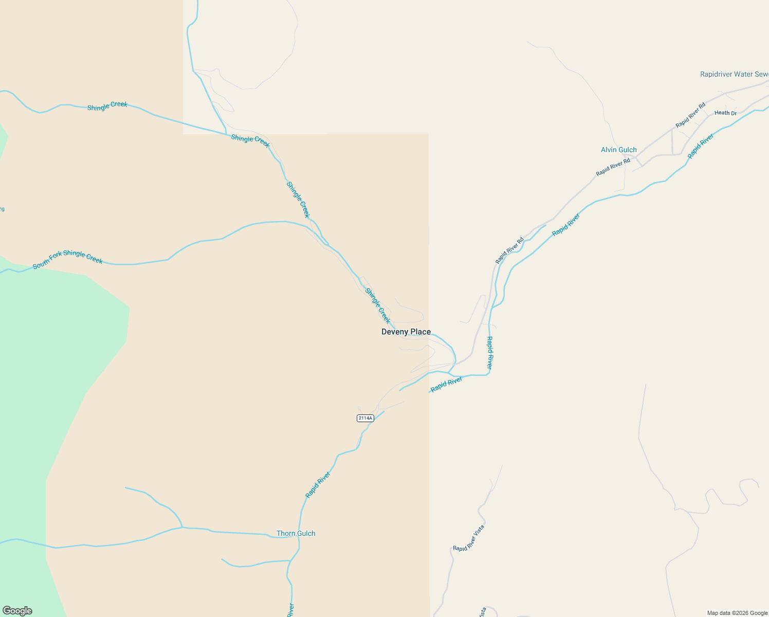 map of restaurants, bars, coffee shops, grocery stores, and more near 158 East Shingle Creek Road in Riggins