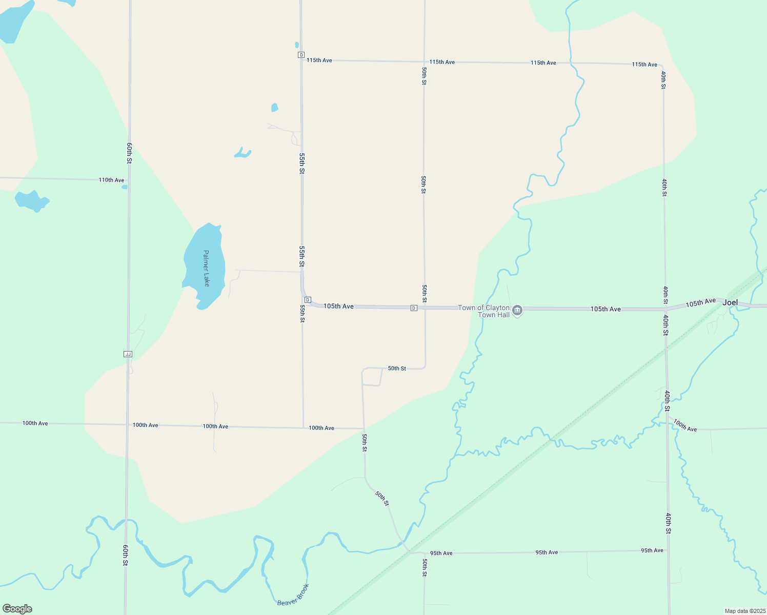 map of restaurants, bars, coffee shops, grocery stores, and more near 517 105th Ave in Amery