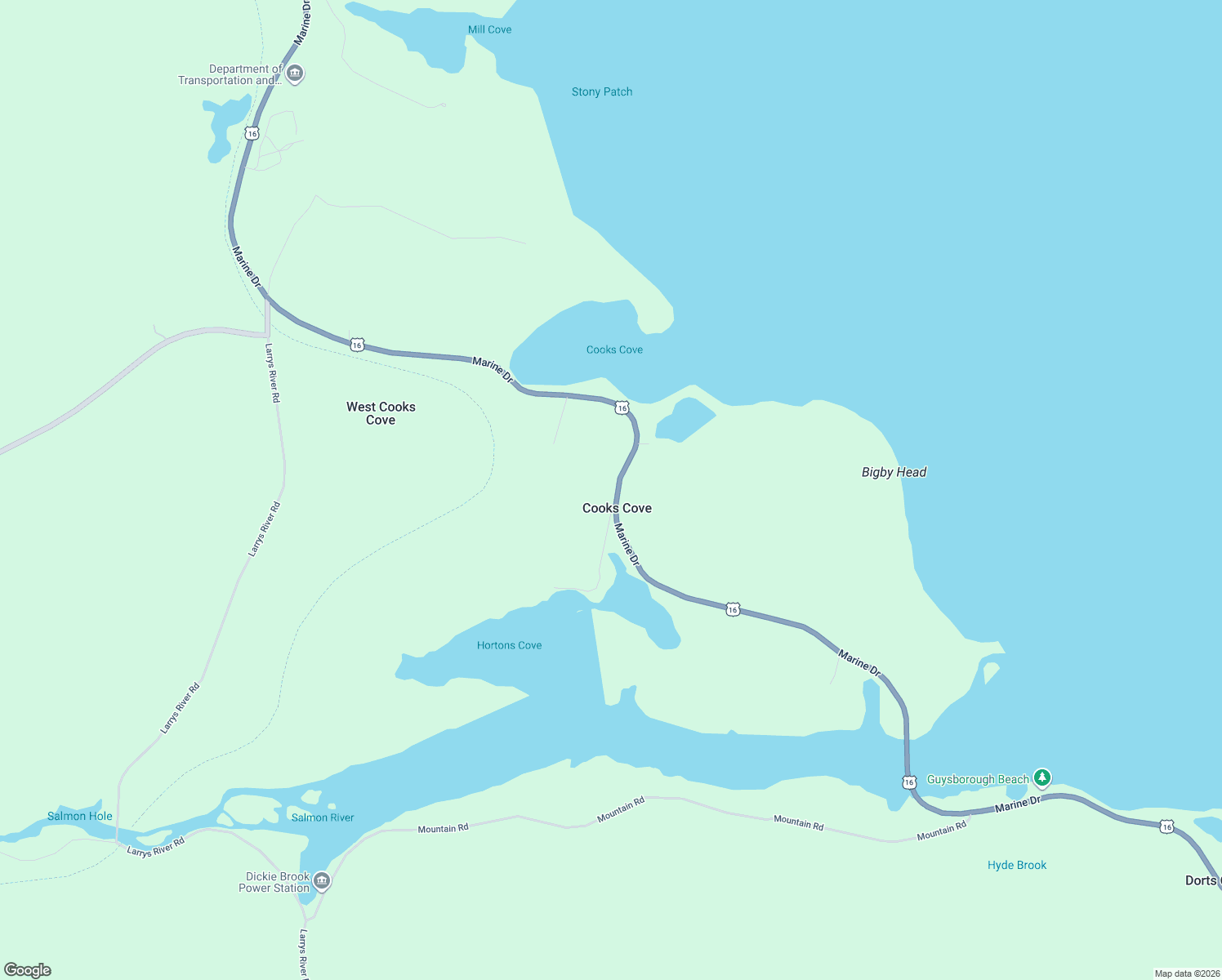 map of restaurants, bars, coffee shops, grocery stores, and more near in Guysborough