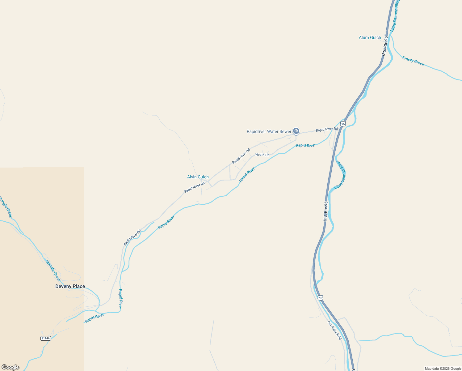 map of restaurants, bars, coffee shops, grocery stores, and more near 101 Georgianna Drive in Riggins