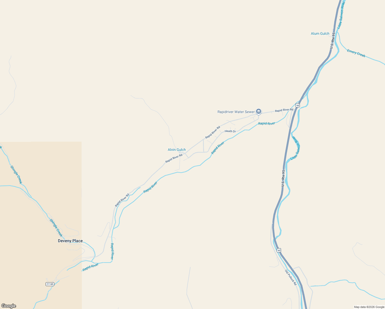 map of restaurants, bars, coffee shops, grocery stores, and more near 122 Georgianna Drive in Riggins