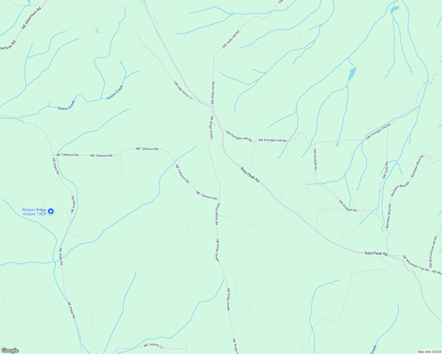 map of restaurants, bars, coffee shops, grocery stores, and more near 21550 Northeast Kings Grade in Newberg