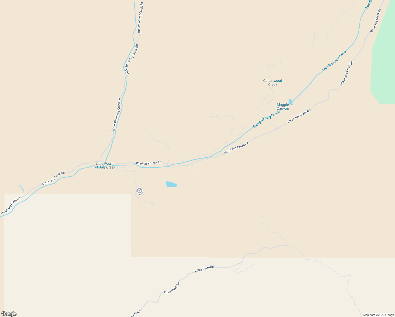 map of restaurants, bars, coffee shops, grocery stores, and more near 238-254 4th of July Creek Road in North Fork