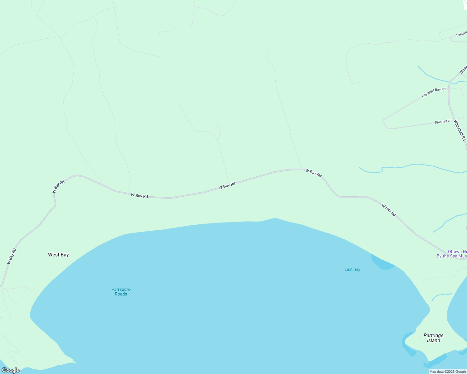 map of restaurants, bars, coffee shops, grocery stores, and more near 1964 West Bay Road in Cumberland, Subd. A