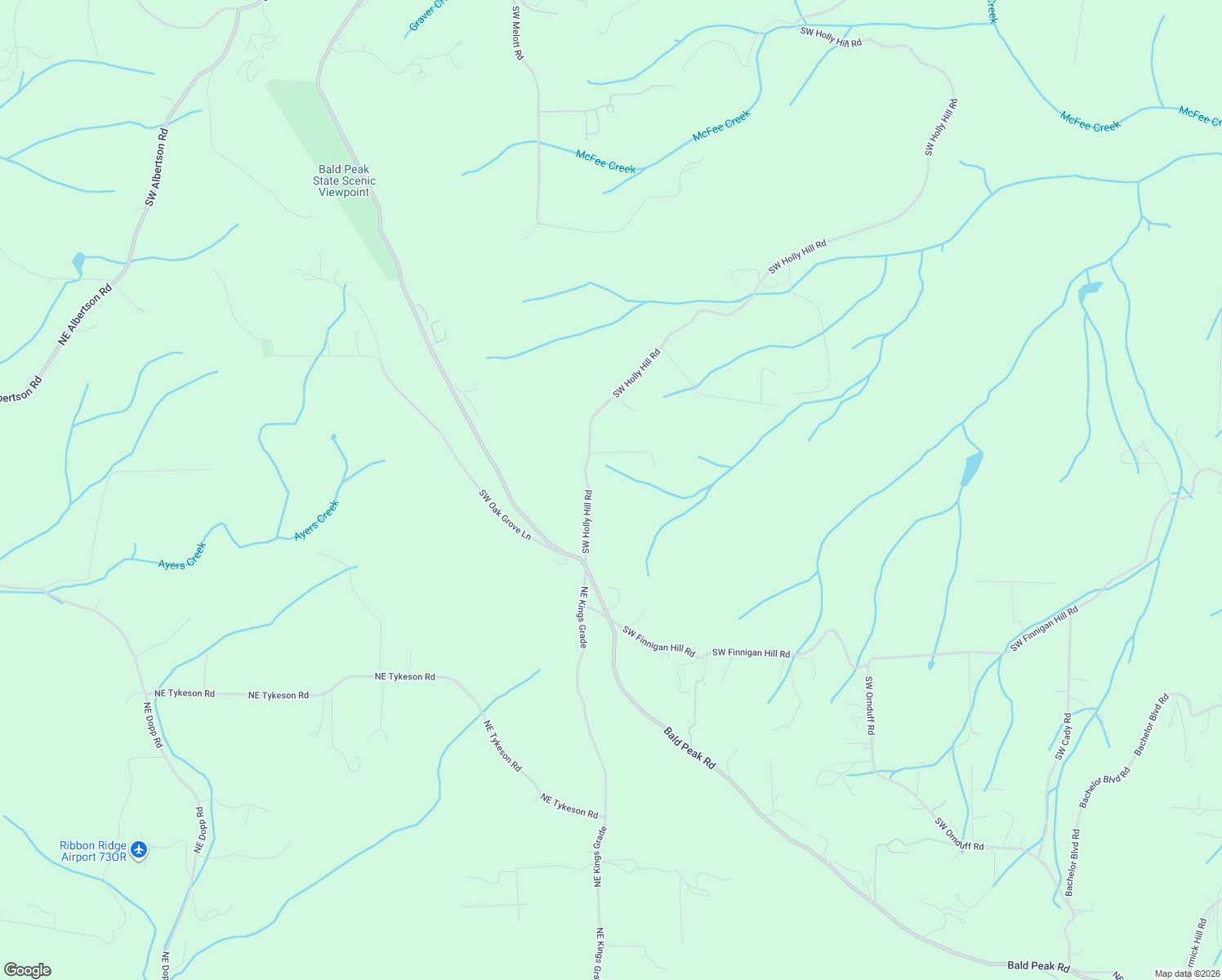 map of restaurants, bars, coffee shops, grocery stores, and more near 22900 Southwest Holly Hill Road in Hillsboro