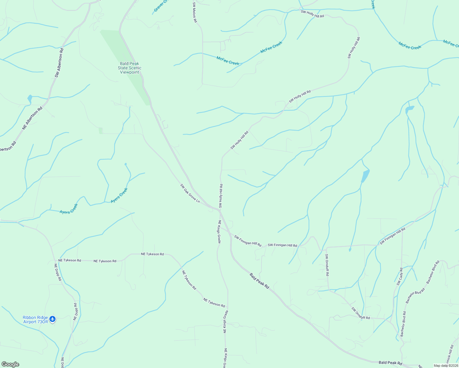 map of restaurants, bars, coffee shops, grocery stores, and more near 22900 Southwest Holly Hill Road in Hillsboro