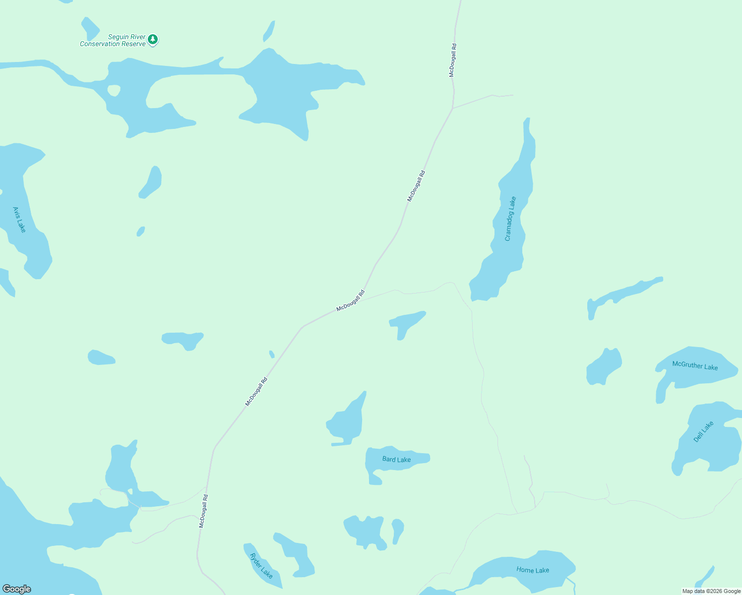 map of restaurants, bars, coffee shops, grocery stores, and more near 4 Haines Lake Road in McDougall