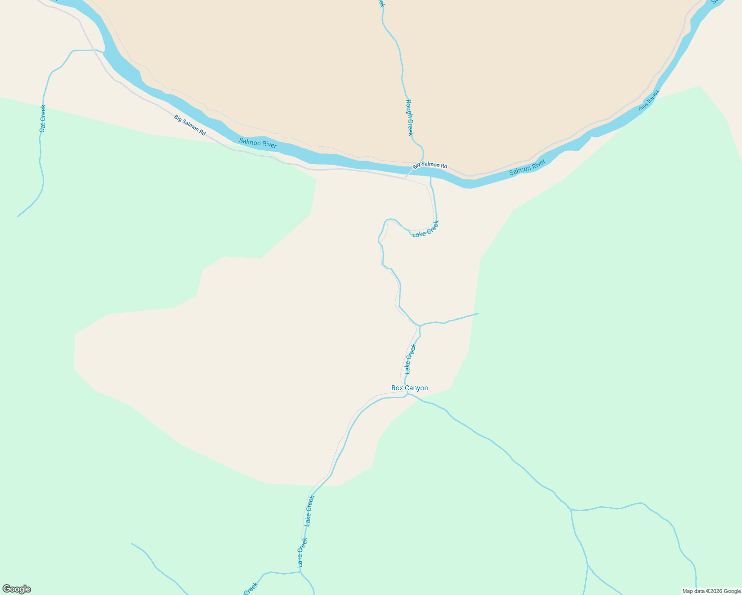 map of restaurants, bars, coffee shops, grocery stores, and more near 360 Lake Creek in Riggins