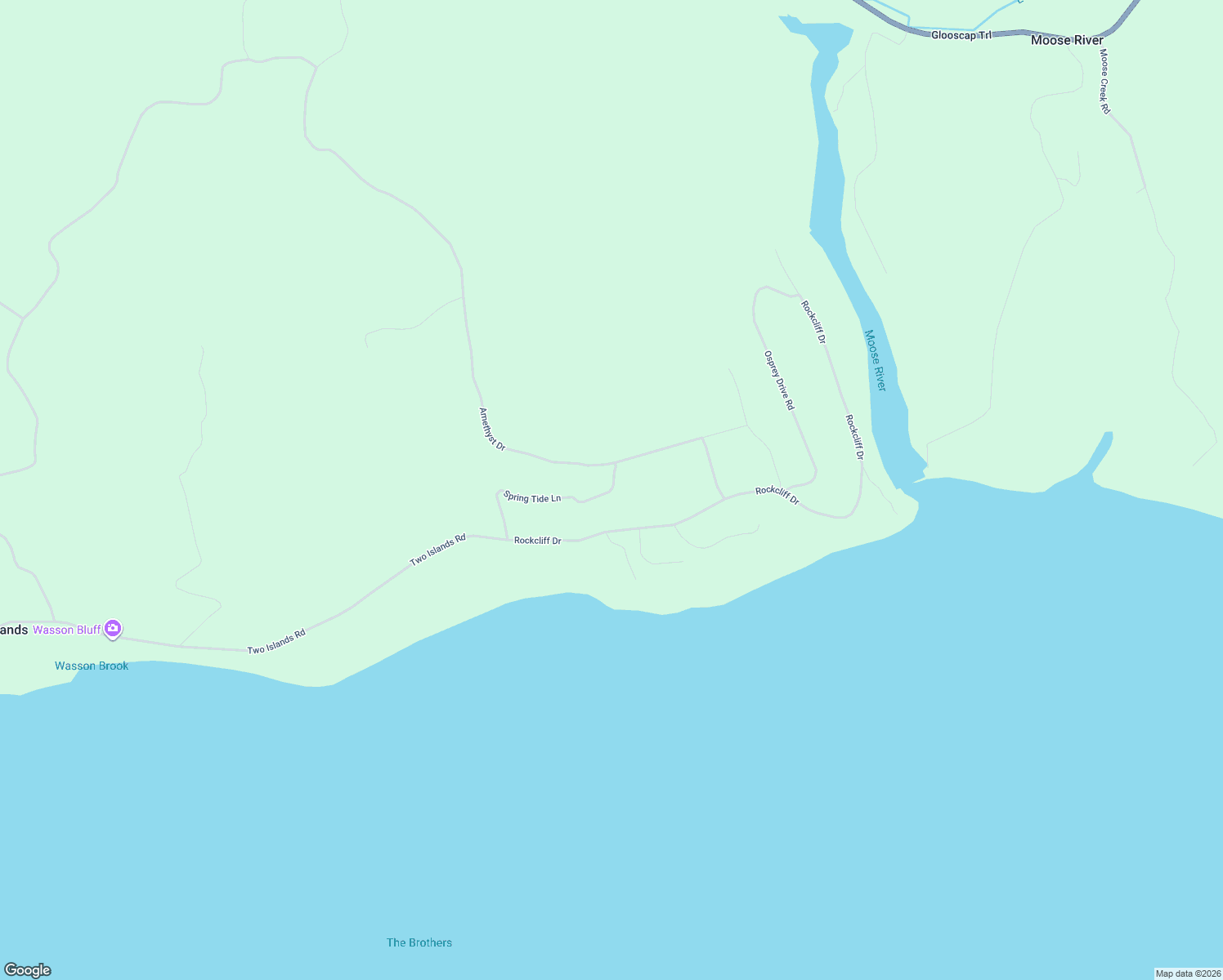 map of restaurants, bars, coffee shops, grocery stores, and more near Spring Tide Lane in Cumberland County