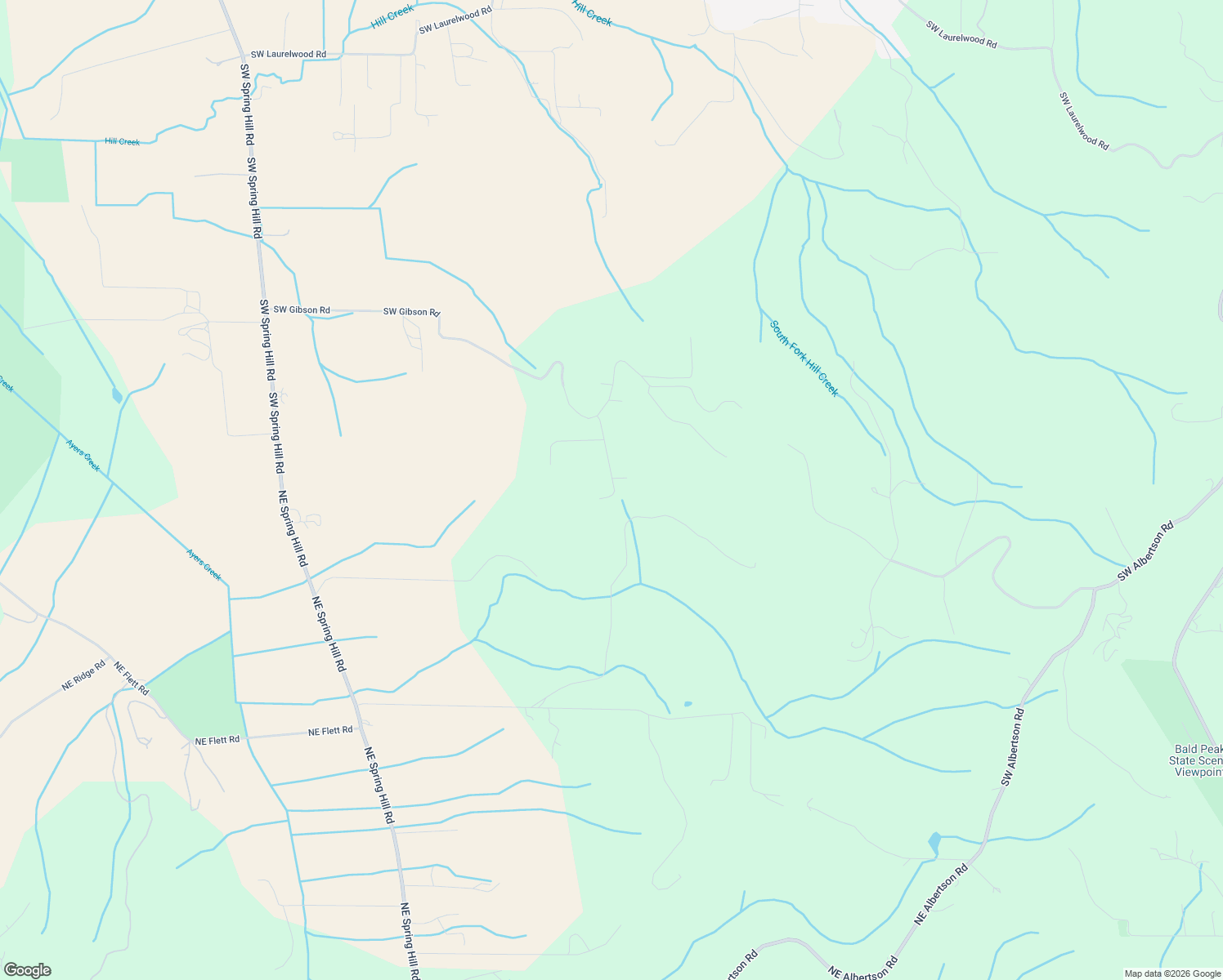 map of restaurants, bars, coffee shops, grocery stores, and more near 39736 Southwest Gibson Road in Gaston