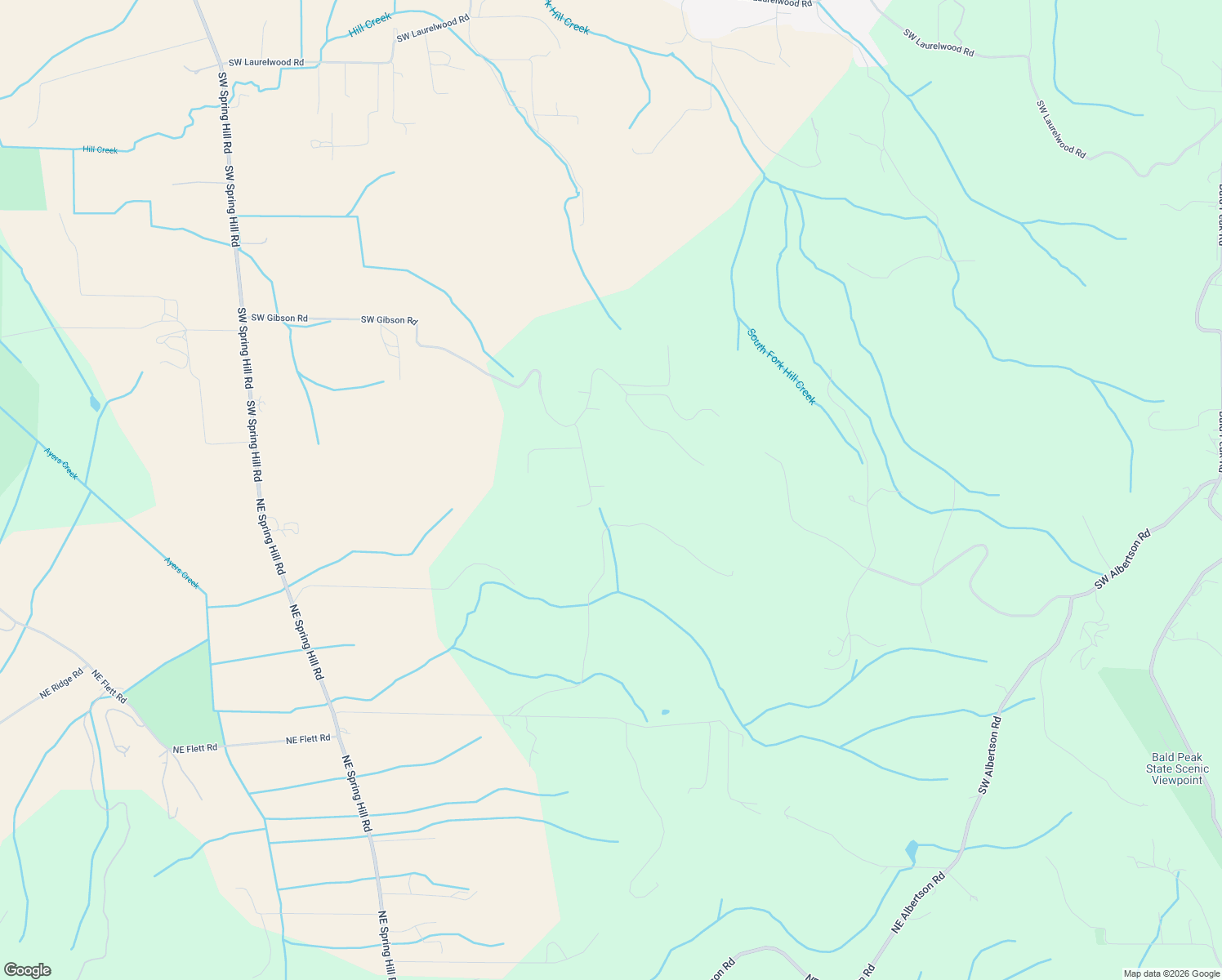 map of restaurants, bars, coffee shops, grocery stores, and more near 39736 Southwest Gibson Road in Gaston