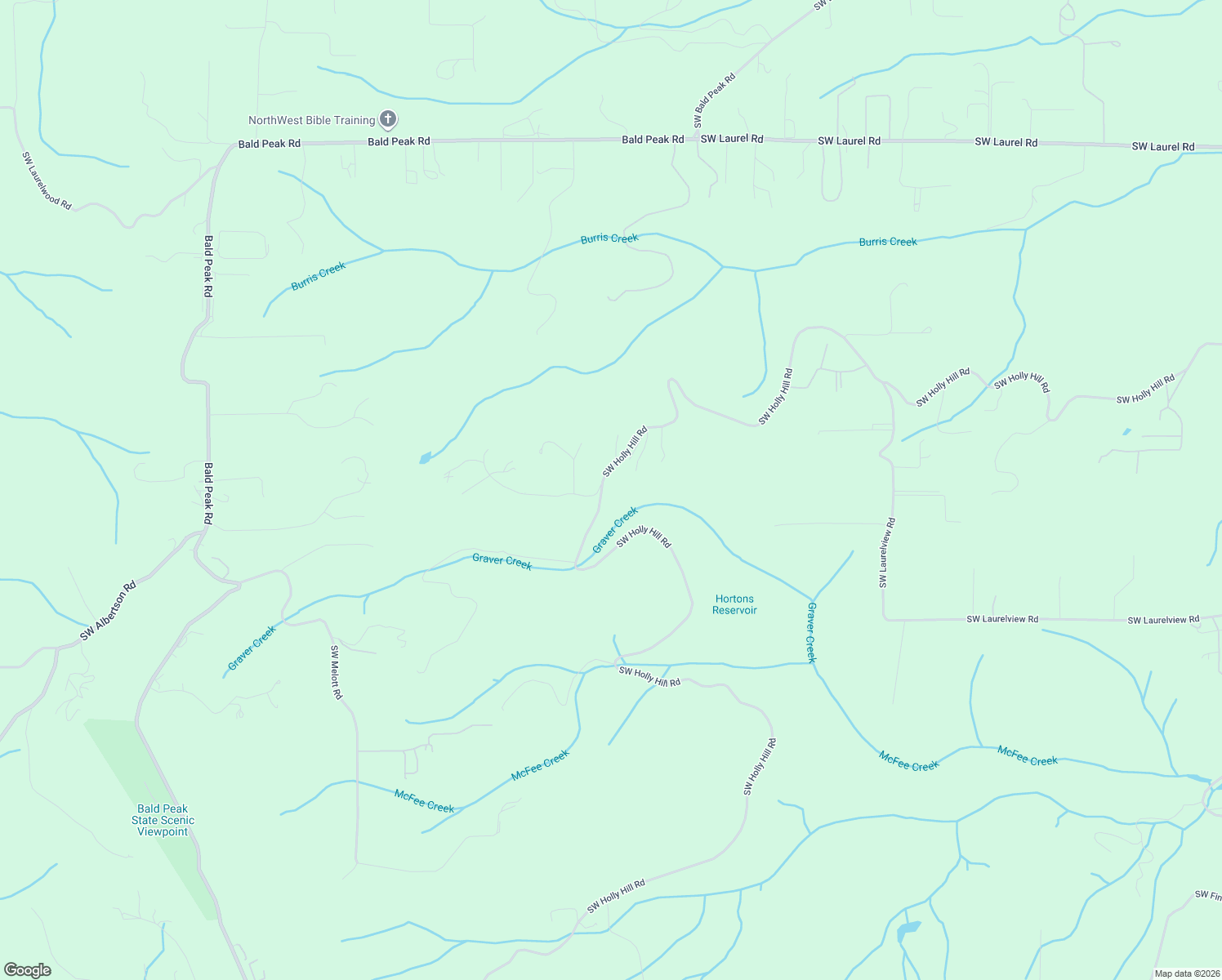 map of restaurants, bars, coffee shops, grocery stores, and more near 16532 Southwest Holly Hill Road in Hillsboro