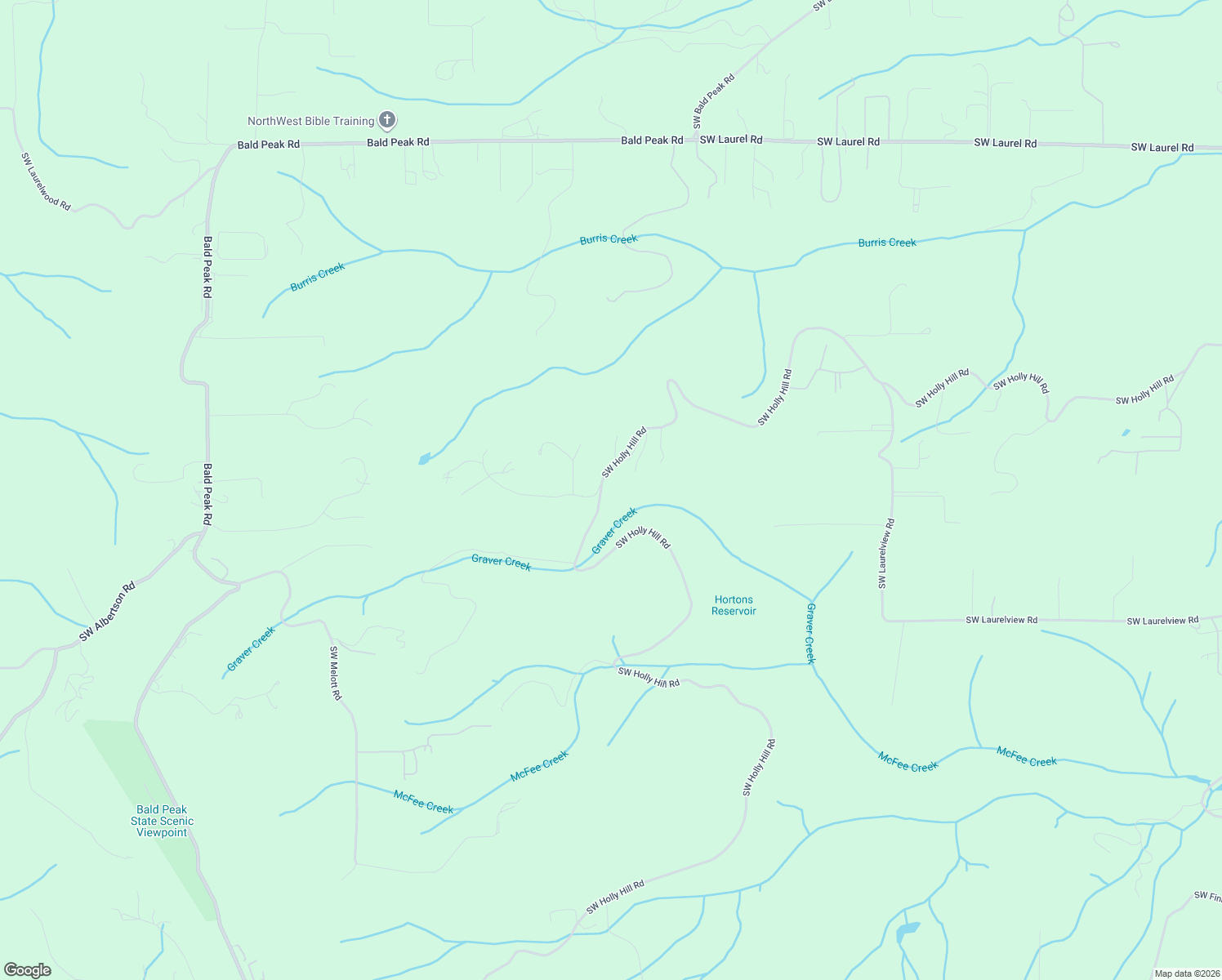 map of restaurants, bars, coffee shops, grocery stores, and more near 16532 Southwest Holly Hill Road in Hillsboro