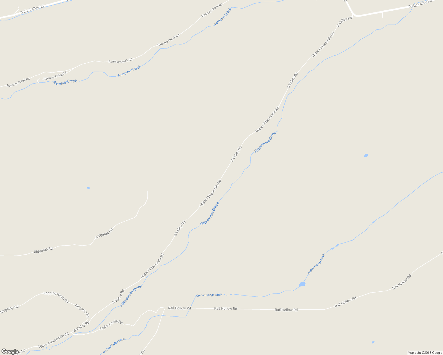 map of restaurants, bars, coffee shops, grocery stores, and more near South Valley Road in Wasco County