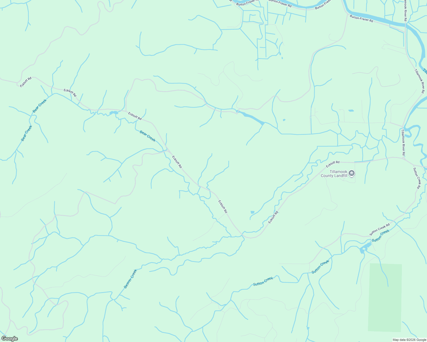 map of restaurants, bars, coffee shops, grocery stores, and more near 200 Eckloff Road in Tillamook