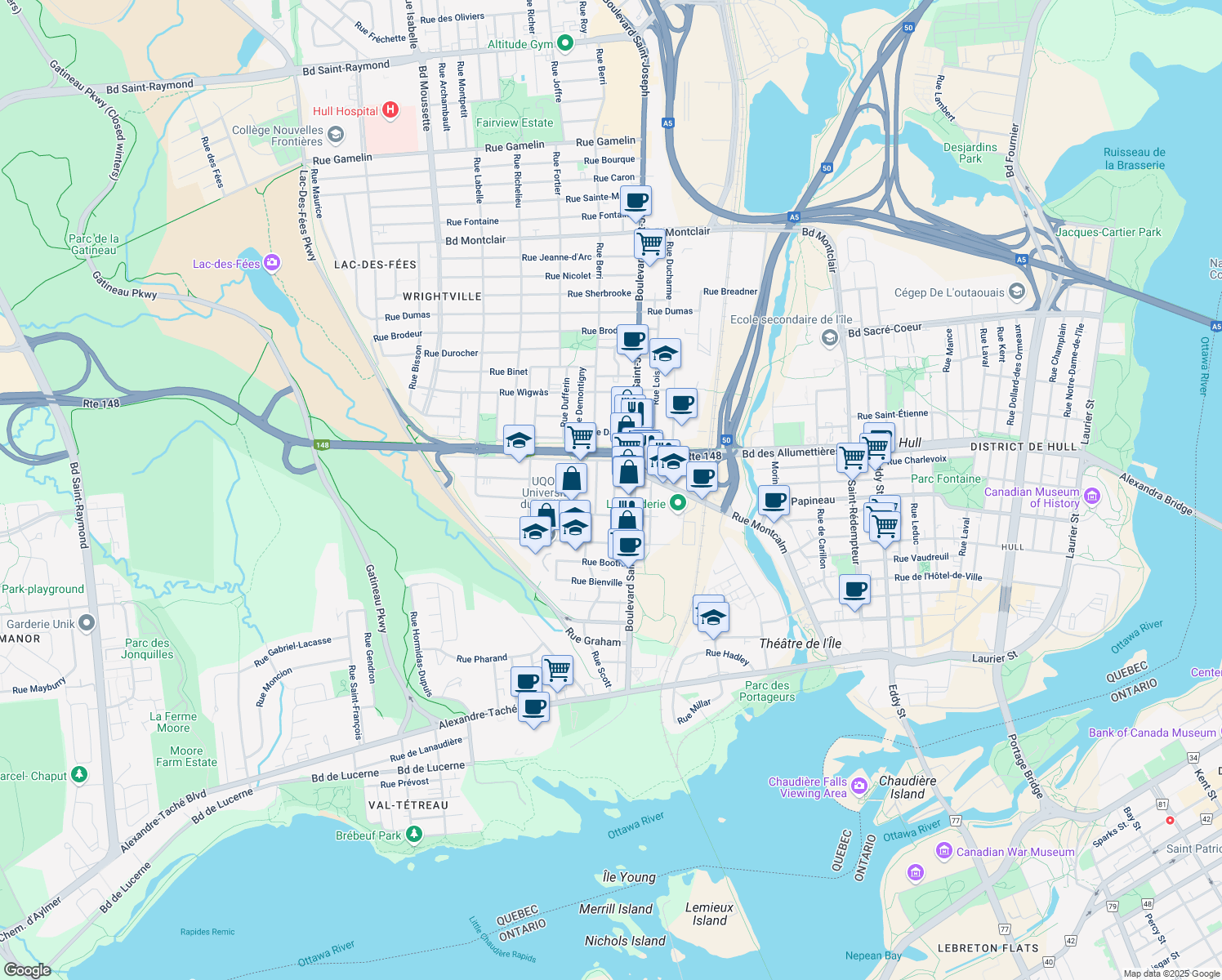 52 Rue Jogues, Gatineau QC Walk Score