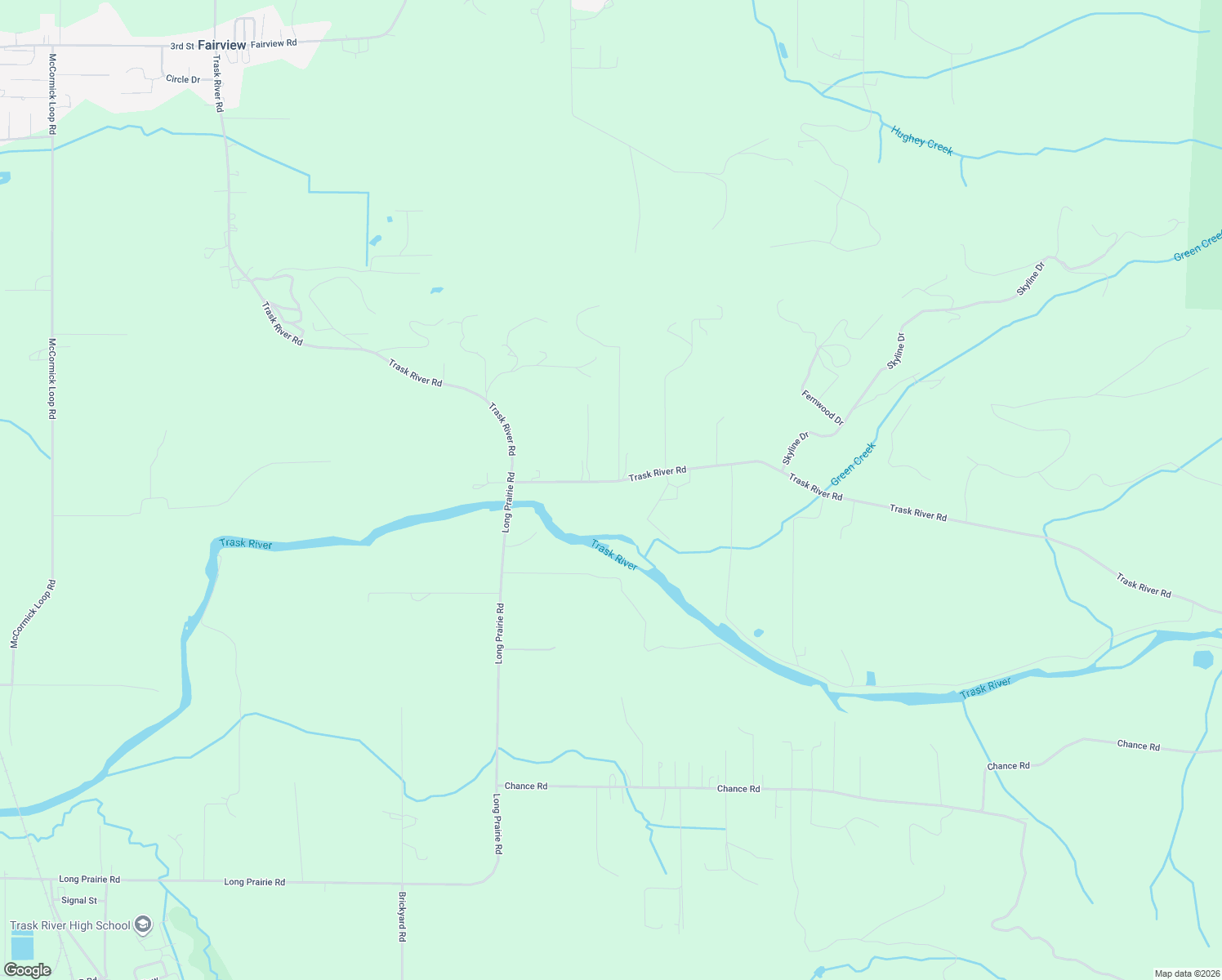 map of restaurants, bars, coffee shops, grocery stores, and more near 9065 Trask River Road in Tillamook