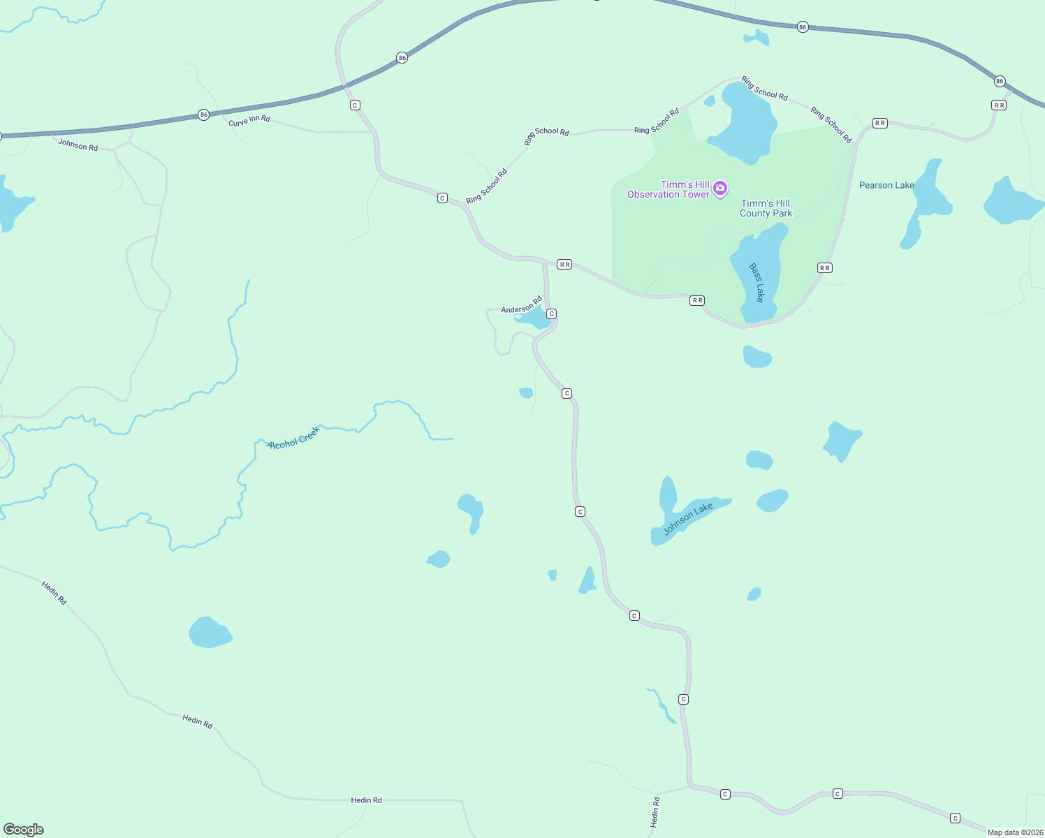 map of restaurants, bars, coffee shops, grocery stores, and more near N1803 Berlin Road in Ogema