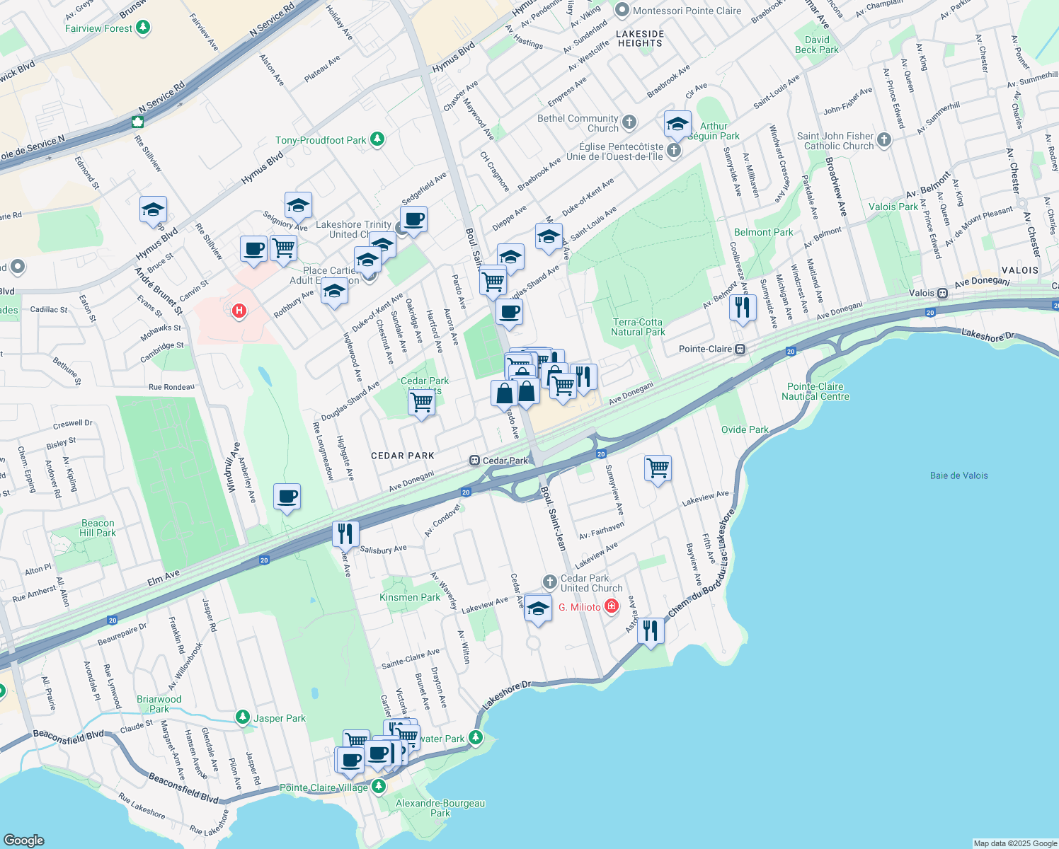 265 Boulevard SaintJean, PointeClaire QC Walk Score