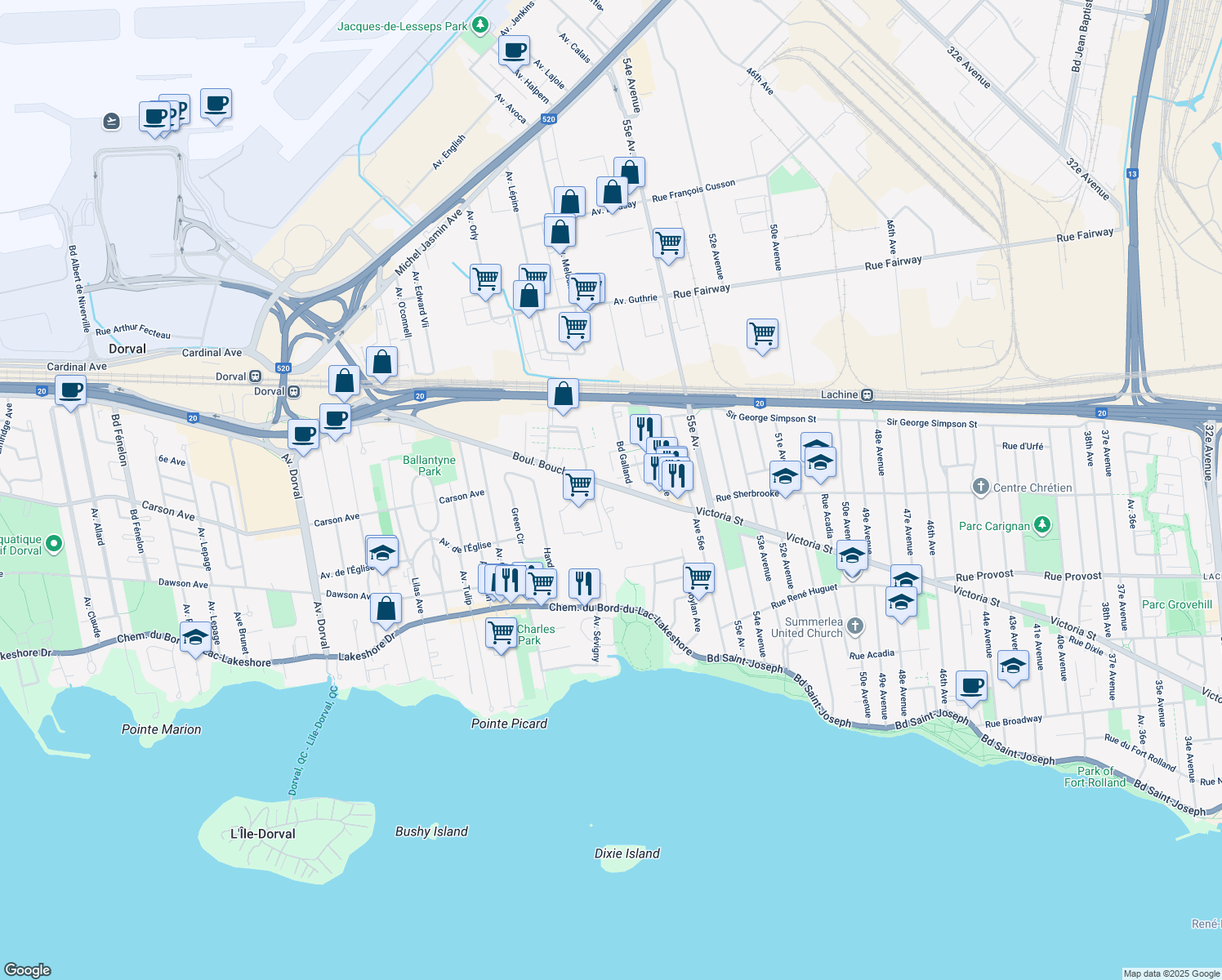 150 Boulevard Bouchard, Dorval QC Walk Score