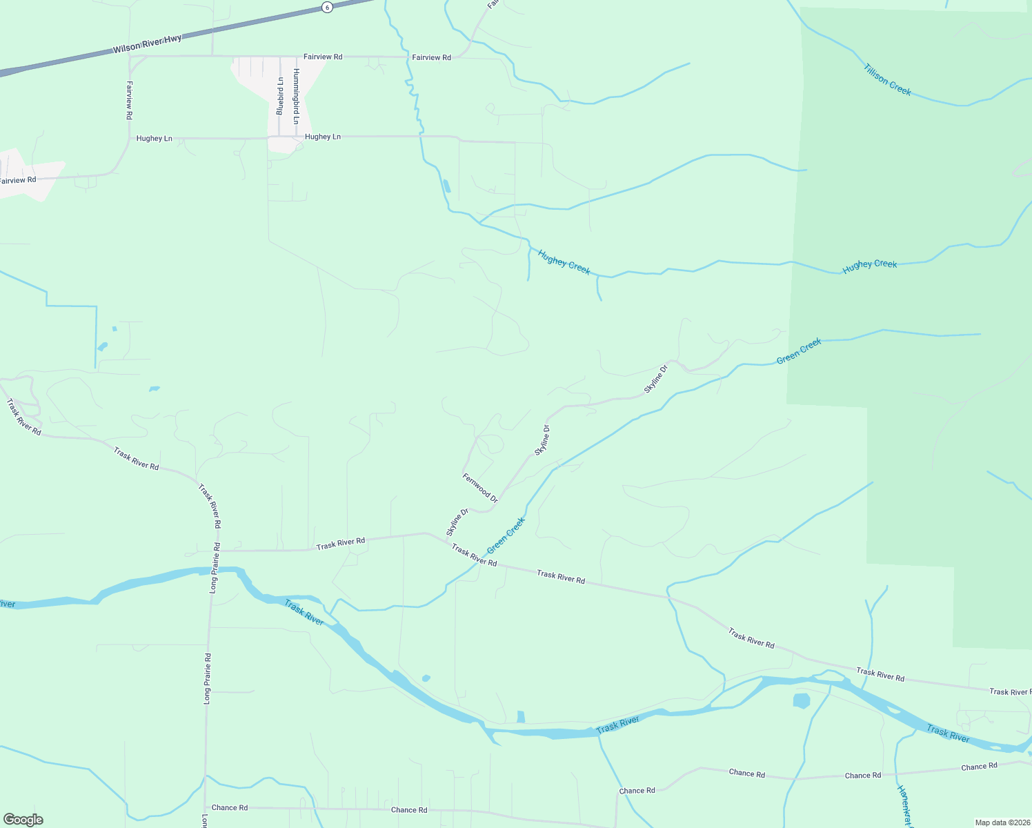 map of restaurants, bars, coffee shops, grocery stores, and more near 1400 Fernwood Drive in Tillamook