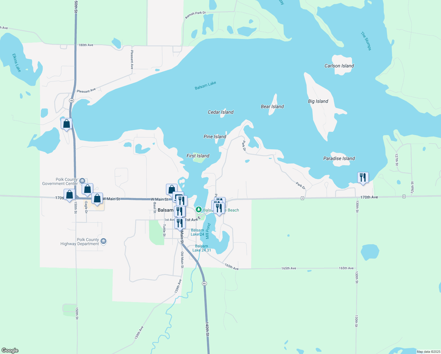 403 Park Drive, Balsam Lake WI Walk Score