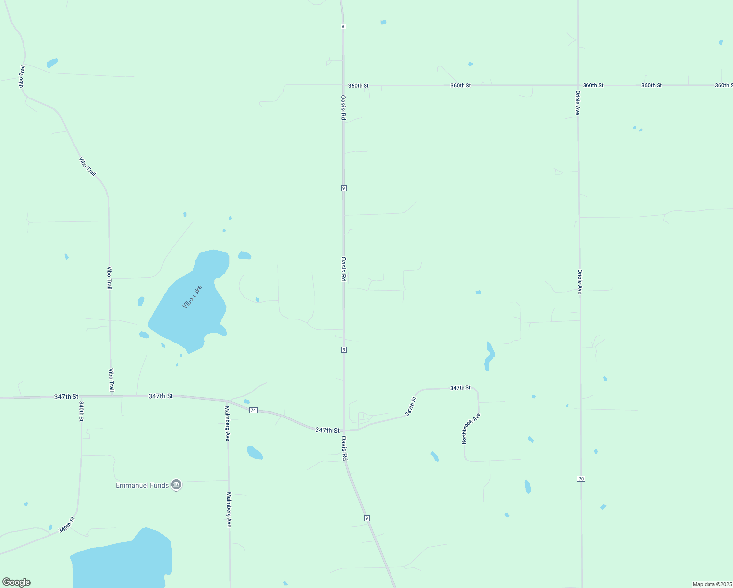 map of restaurants, bars, coffee shops, grocery stores, and more near 35175 Oasis Road in Lindstrom