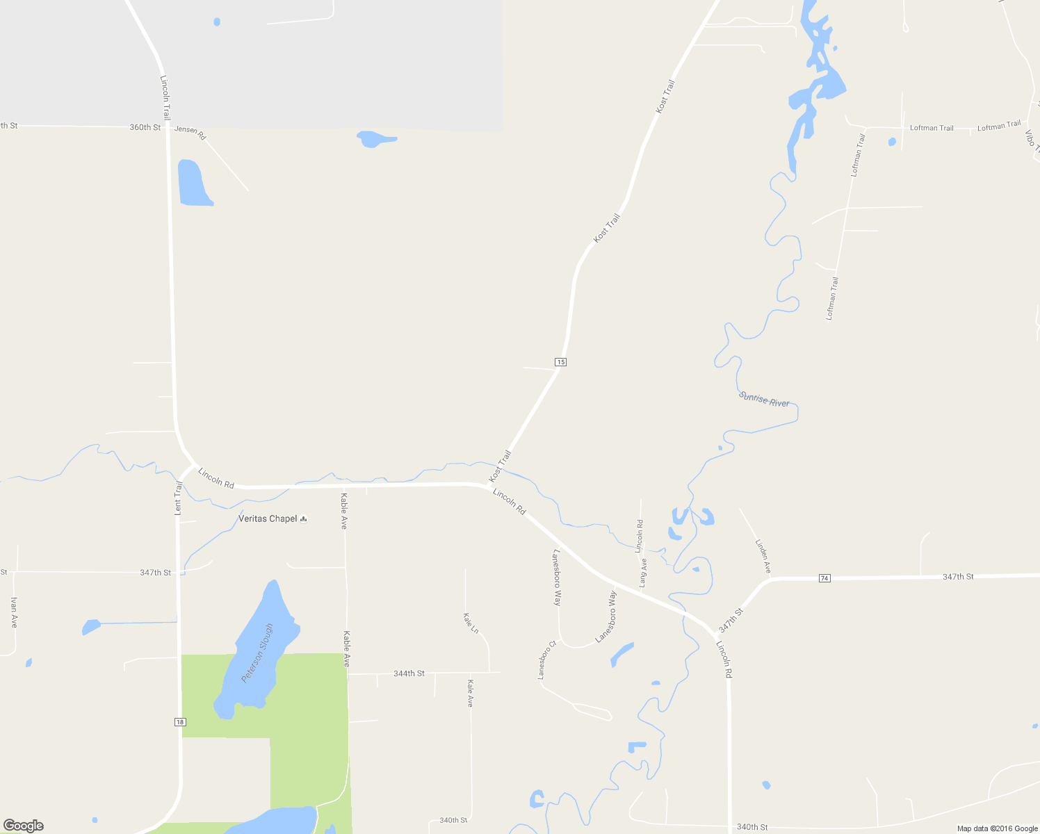 map of restaurants, bars, coffee shops, grocery stores, and more near 35120 Kost Trail in North Branch