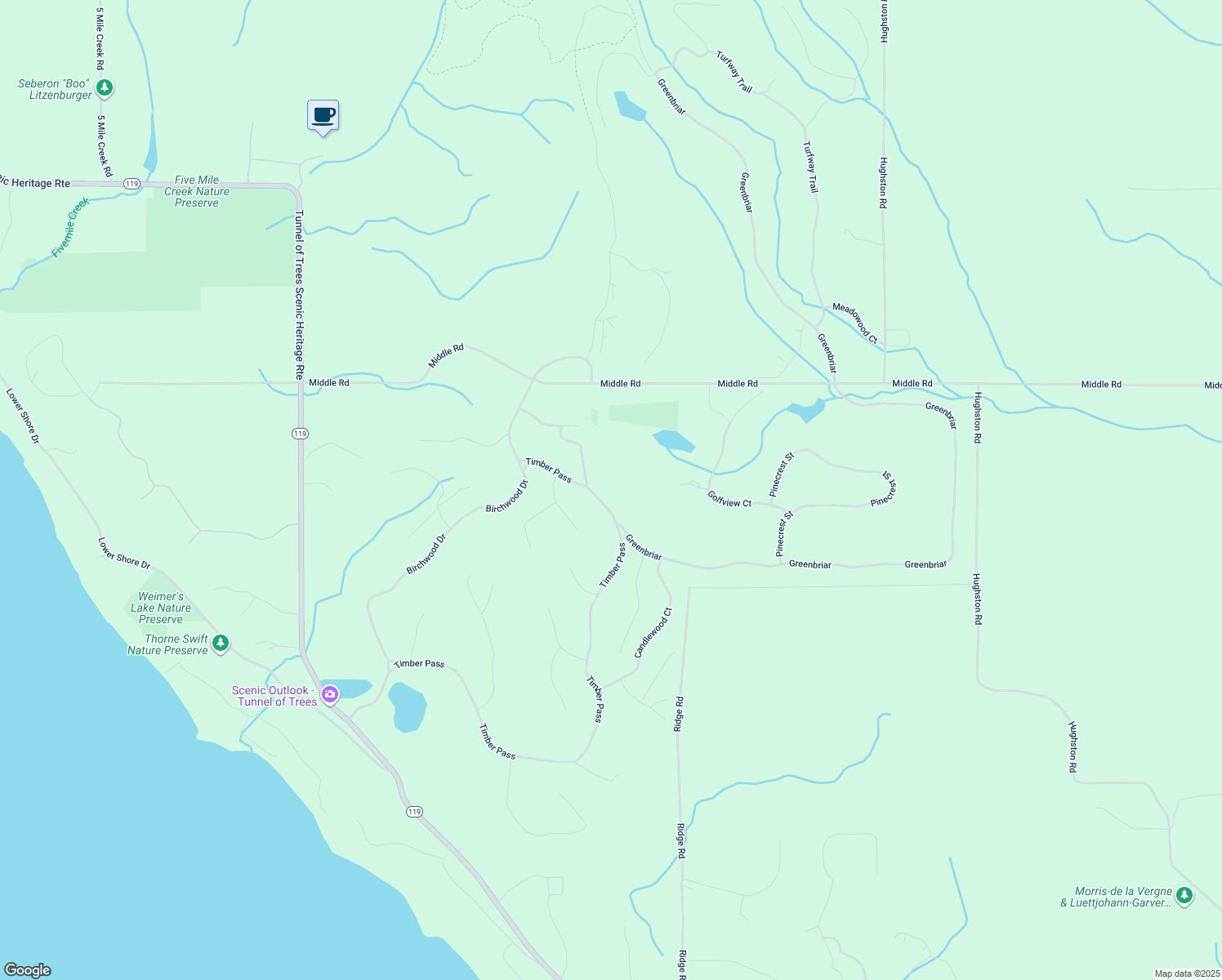 map of restaurants, bars, coffee shops, grocery stores, and more near 1774 Timber Pass in Harbor Springs