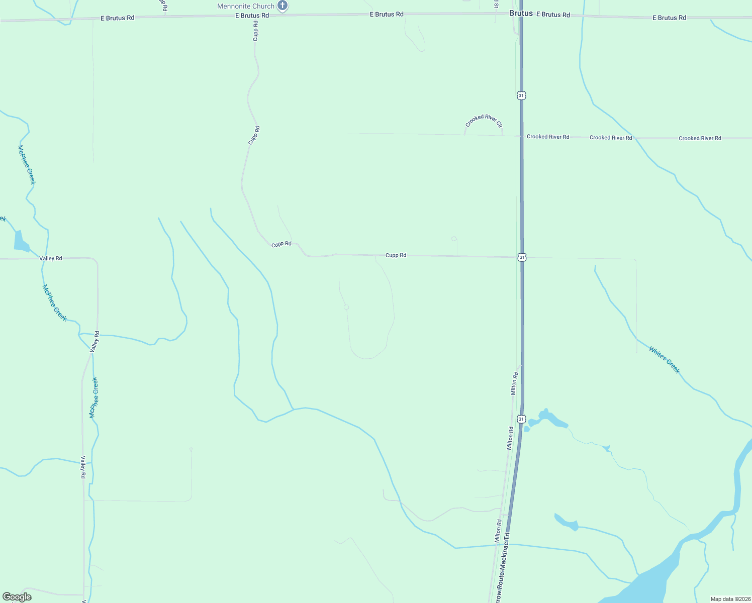 map of restaurants, bars, coffee shops, grocery stores, and more near 5156 Burt Lake Views Drive in Alanson