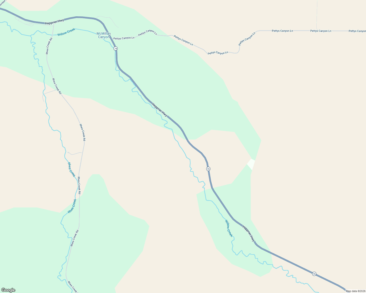 map of restaurants, bars, coffee shops, grocery stores, and more near 59964 Oregon 74 in Lexington