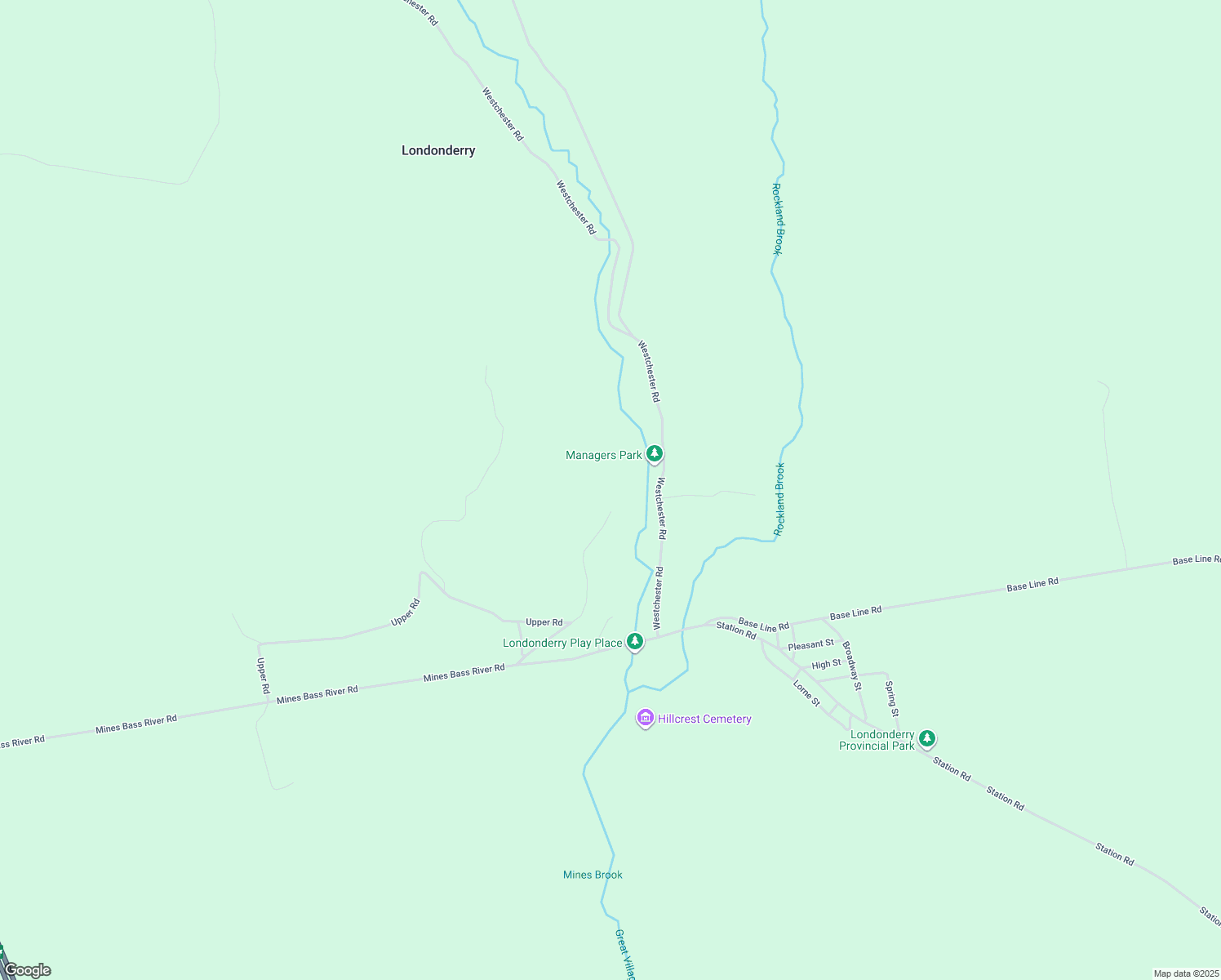 map of restaurants, bars, coffee shops, grocery stores, and more near 459 Upper Road in Londonderry