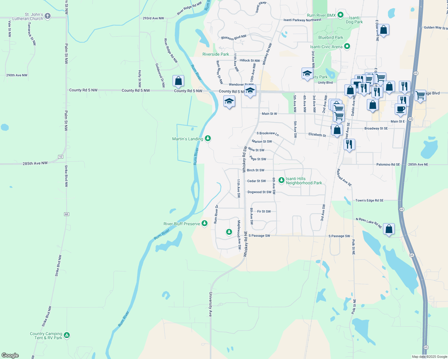 705 Rum River Drive, Isanti MN Walk Score