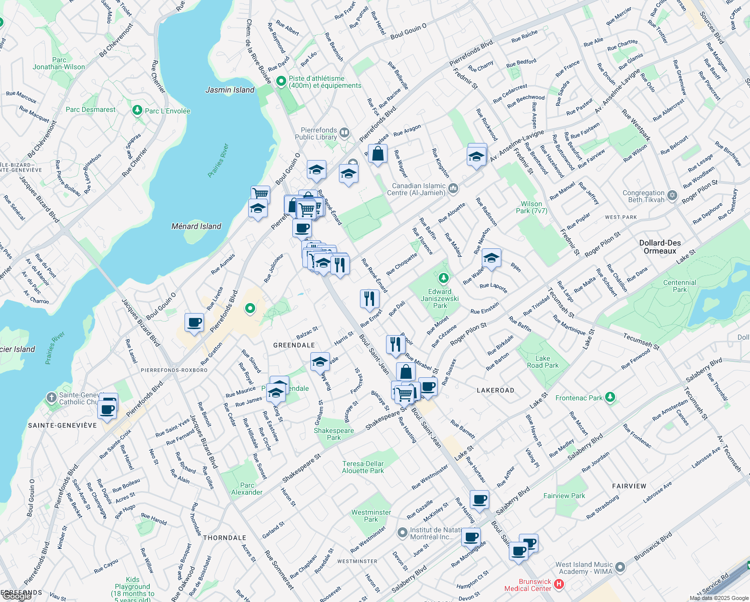 16 Rue Pierre Trudeau, DollardDes Ormeaux QC Walk Score