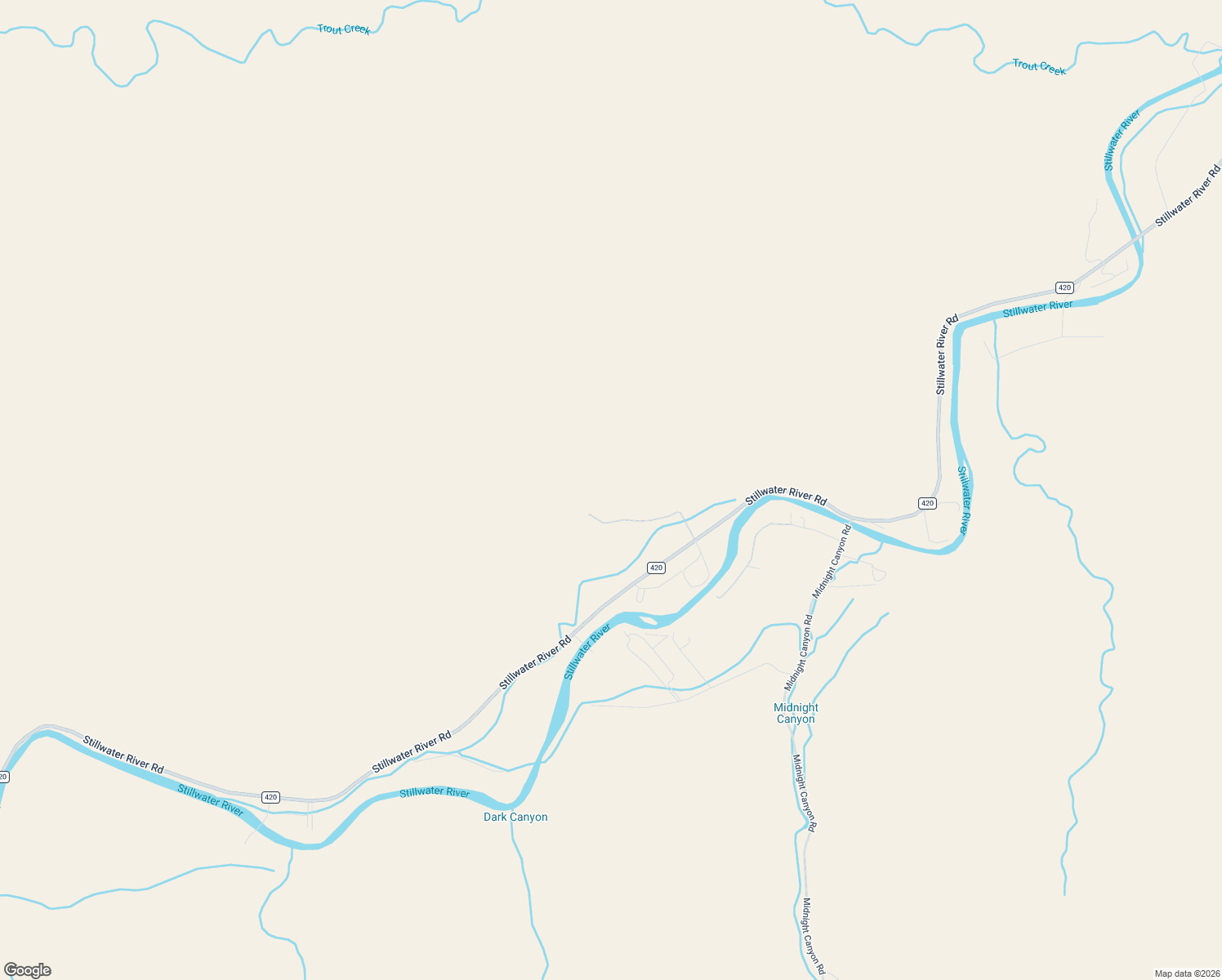 map of restaurants, bars, coffee shops, grocery stores, and more near 1260-1290 Stillwater River Road in Nye