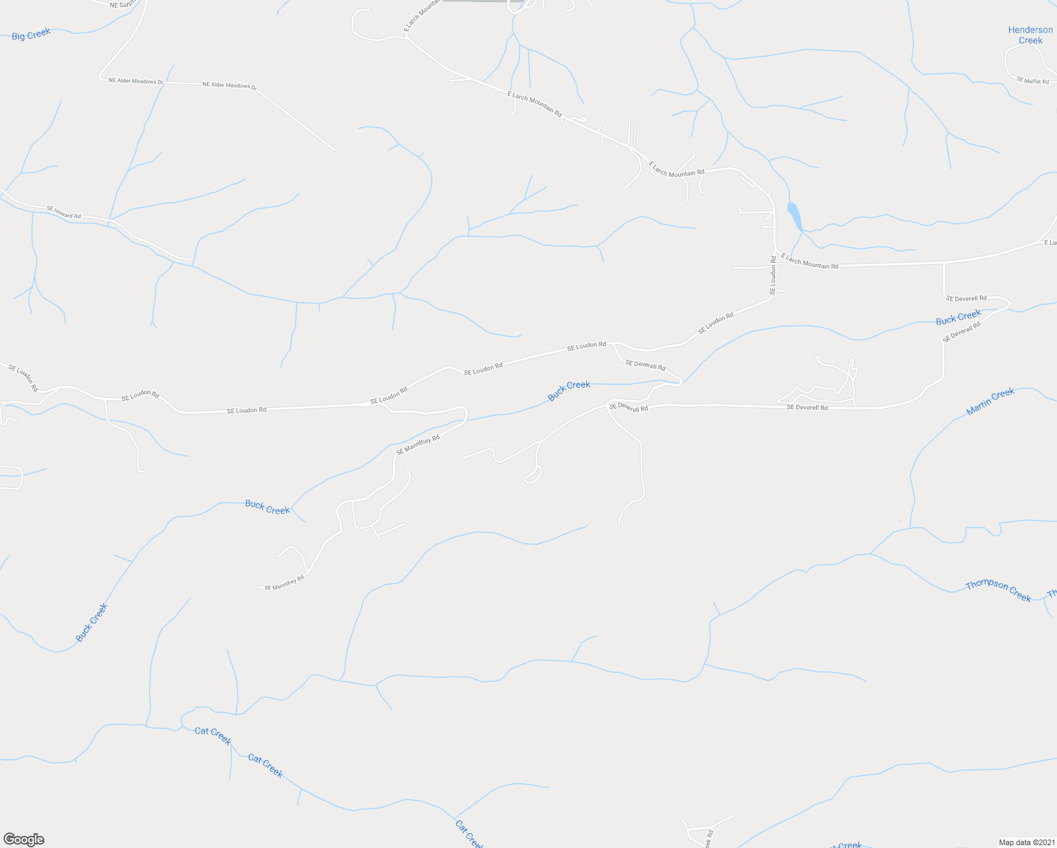 map of restaurants, bars, coffee shops, grocery stores, and more near 43144 Southeast Deverell Road in Corbett