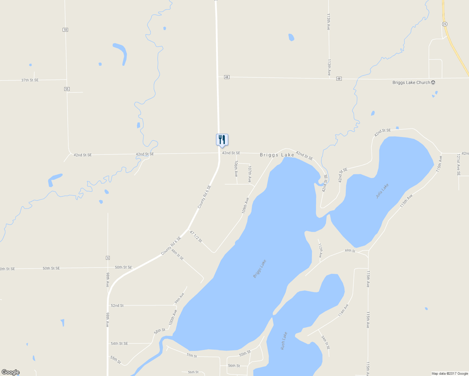 map of restaurants, bars, coffee shops, grocery stores, and more near 10599 44th Street in Clear Lake