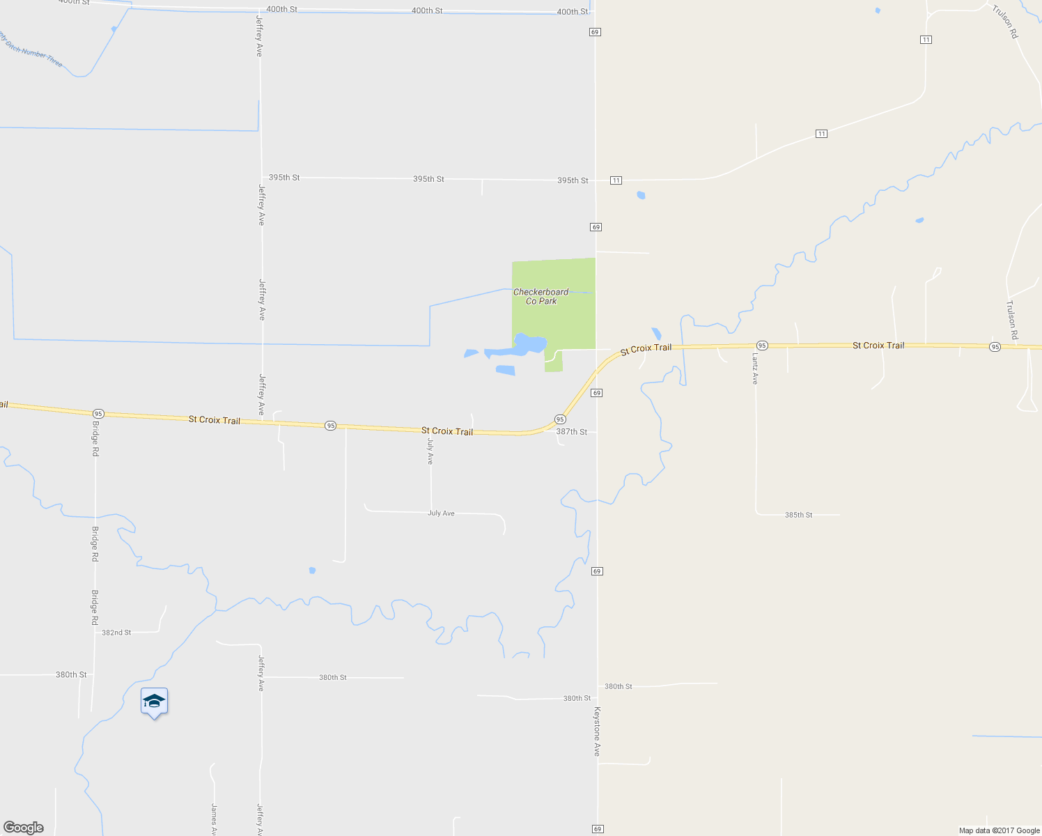map of restaurants, bars, coffee shops, grocery stores, and more near 10014 Saint Croix Trail in North Branch