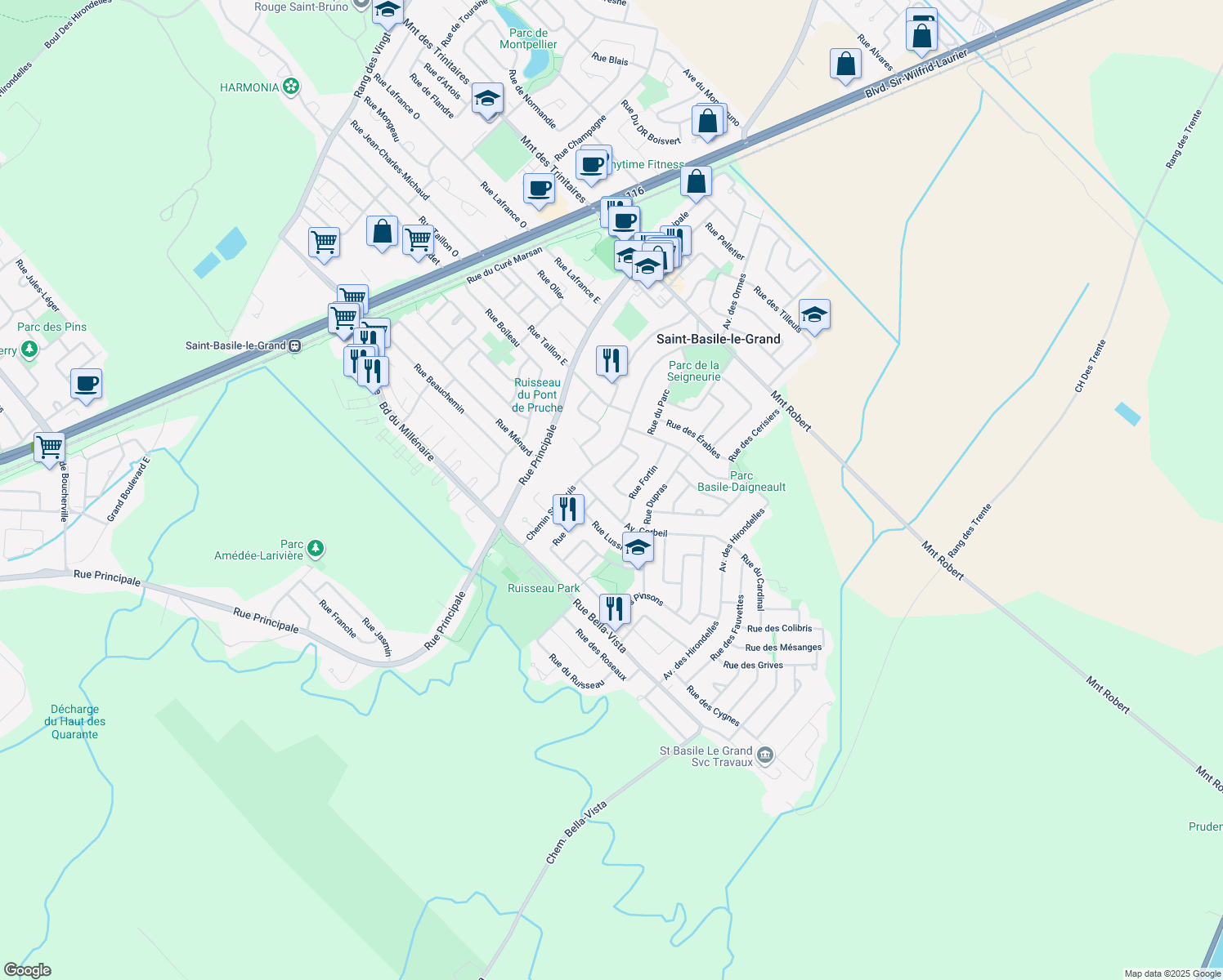 22 Rue Mathieu, SaintBasileleGrand QC Walk Score