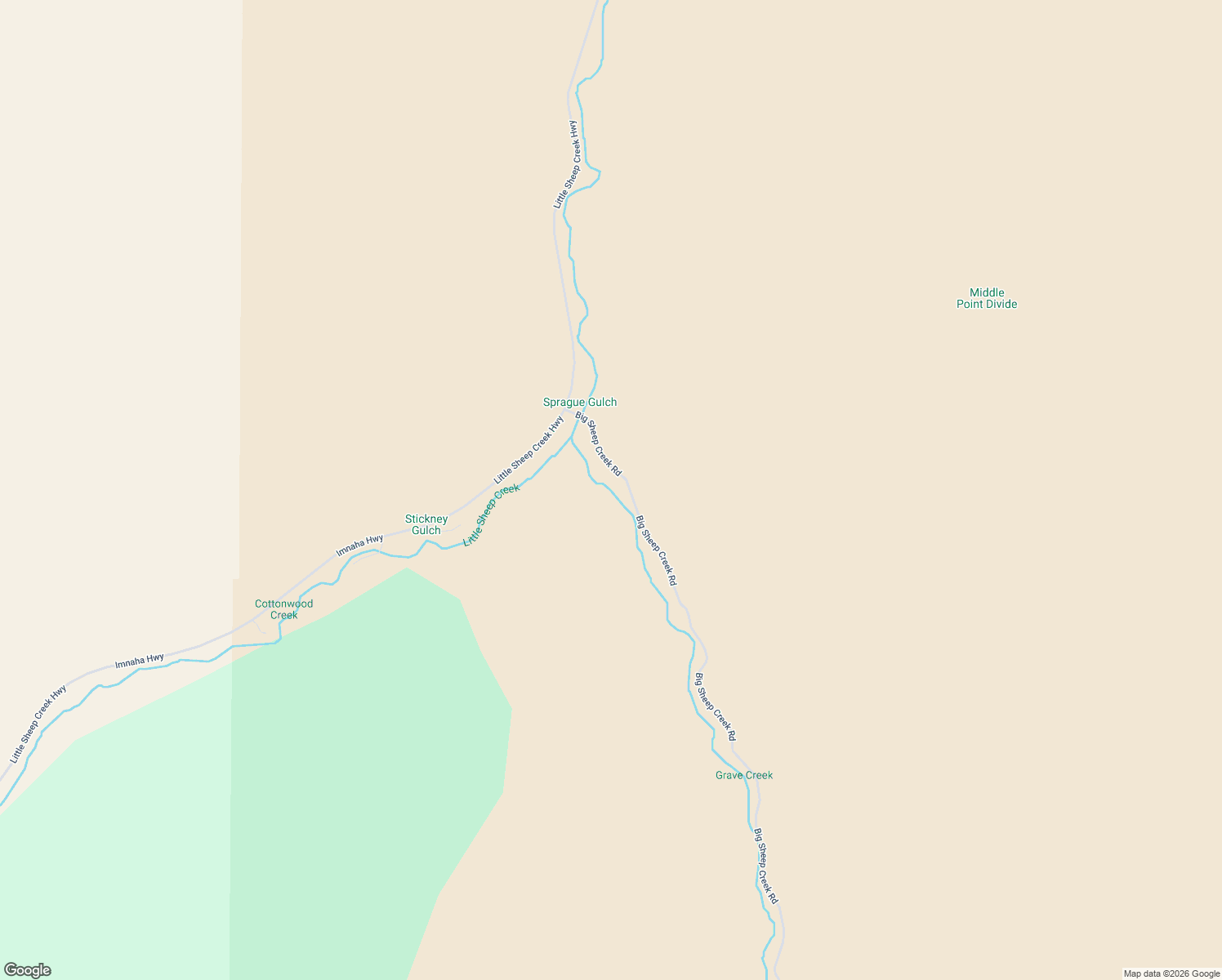 map of restaurants, bars, coffee shops, grocery stores, and more near 72228 Big Sheep Creek Road in Imnaha