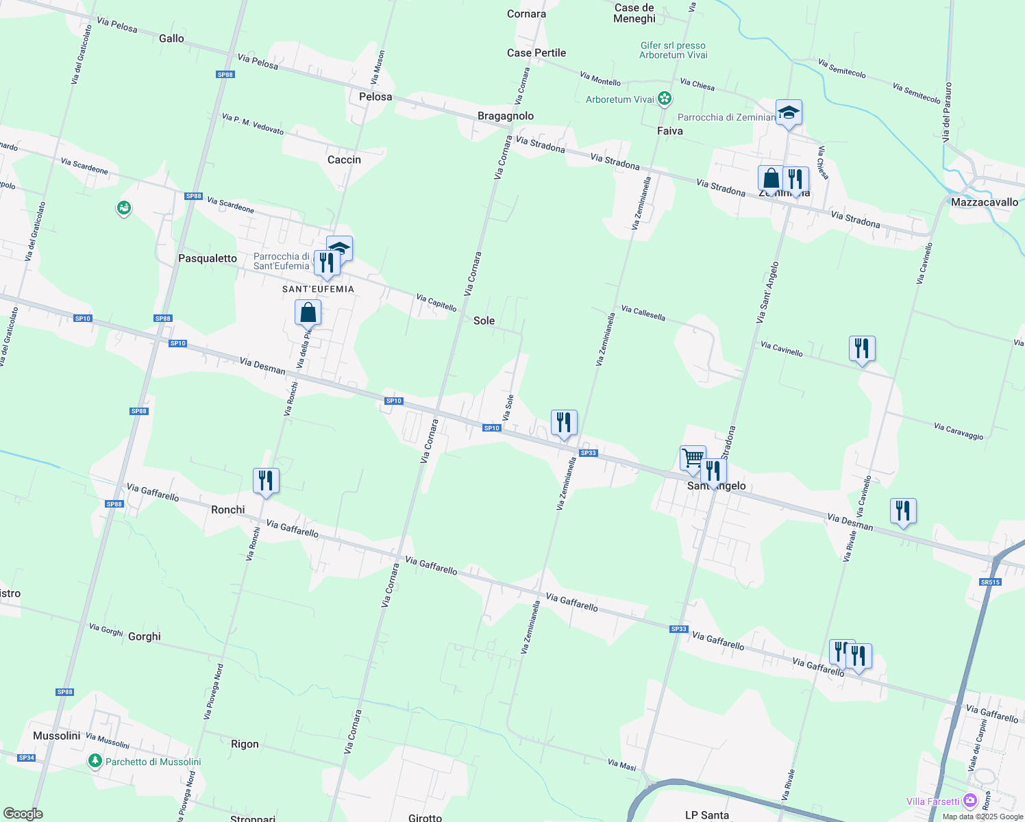 map of restaurants, bars, coffee shops, grocery stores, and more near in 