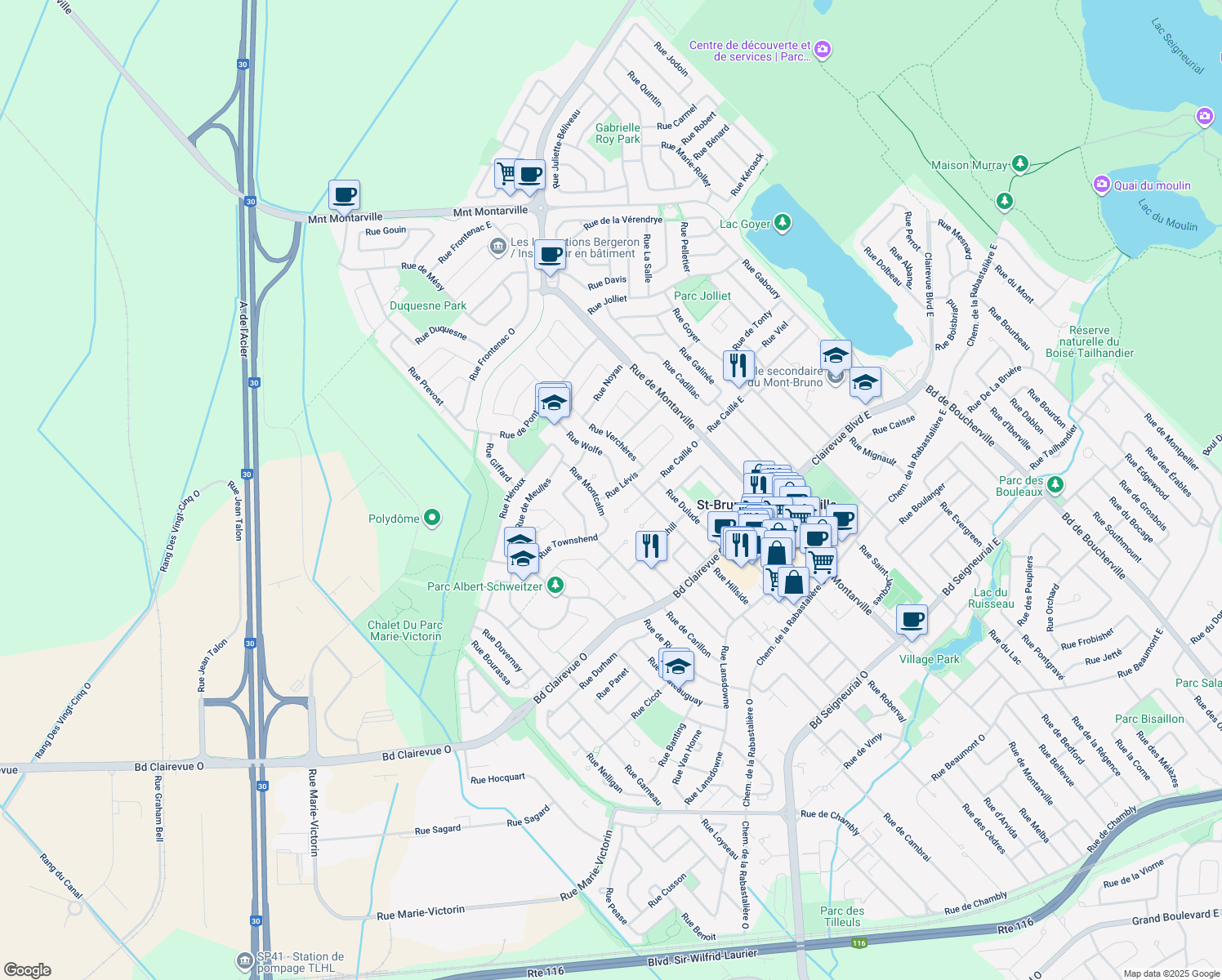 125 Rue Lévis, SaintBrunodeMontarville QC Walk Score