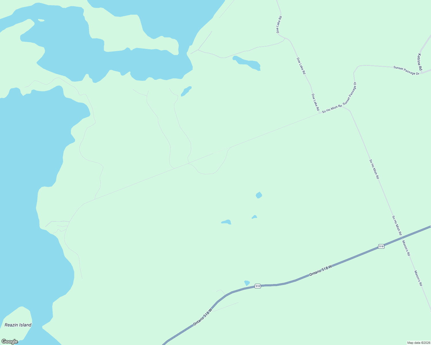 map of restaurants, bars, coffee shops, grocery stores, and more near South Ho Mish Road in Sprucedale