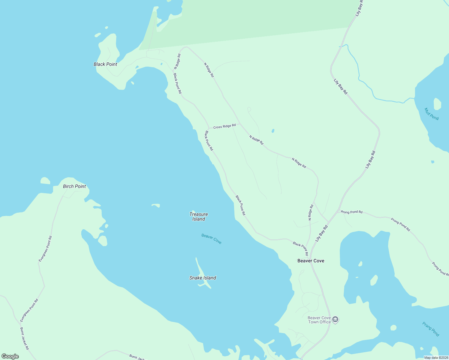 map of restaurants, bars, coffee shops, grocery stores, and more near 378 Black Point Road in Beaver Cove