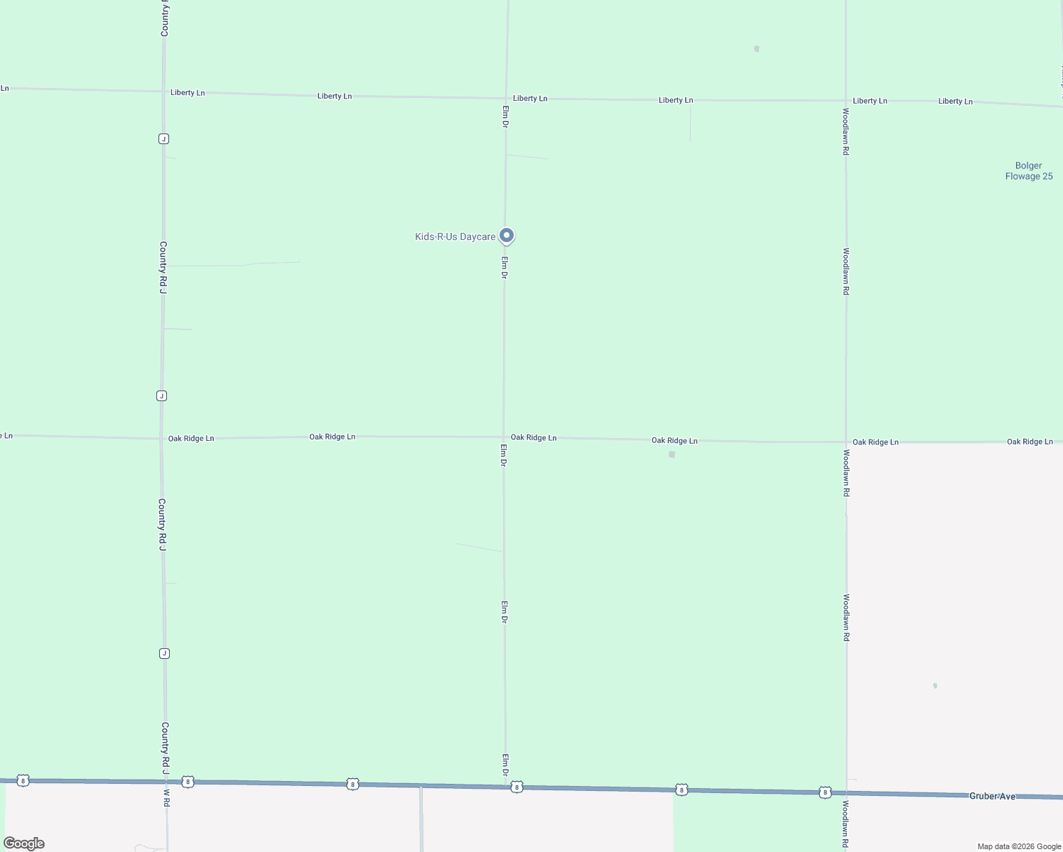 map of restaurants, bars, coffee shops, grocery stores, and more near W10096 Oak Ridge Lane in Kennan