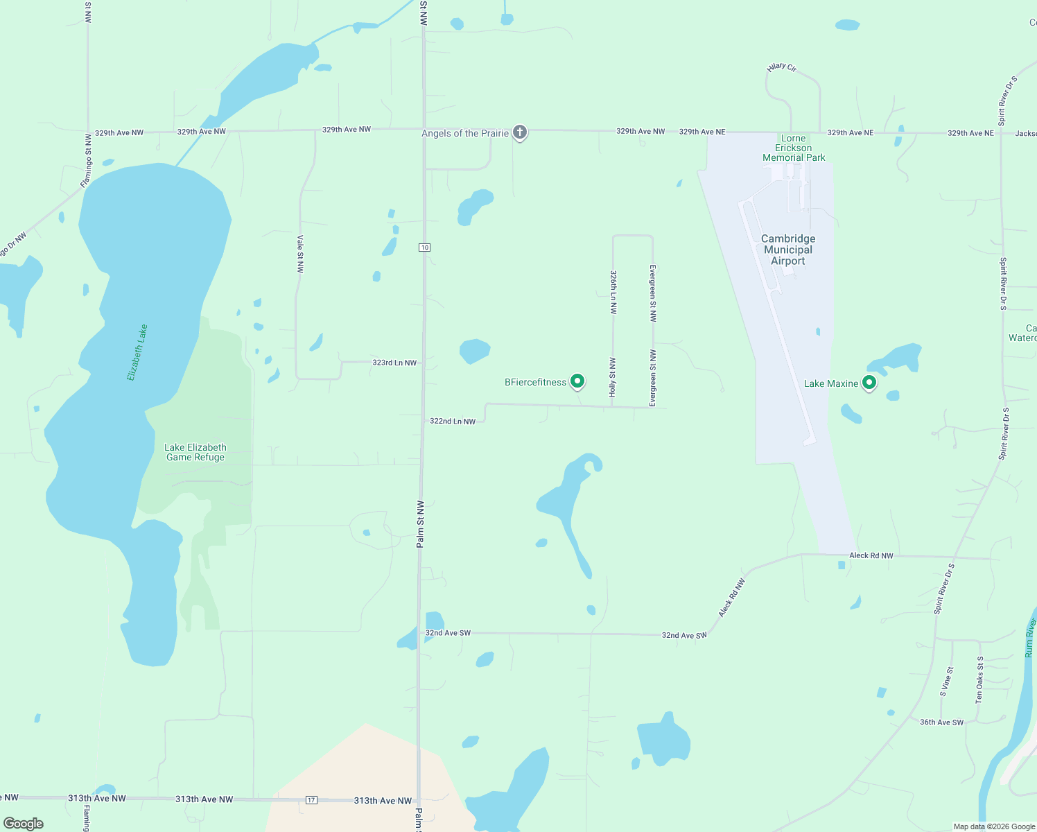 map of restaurants, bars, coffee shops, grocery stores, and more near 576 322nd Lane Northwest in Cambridge